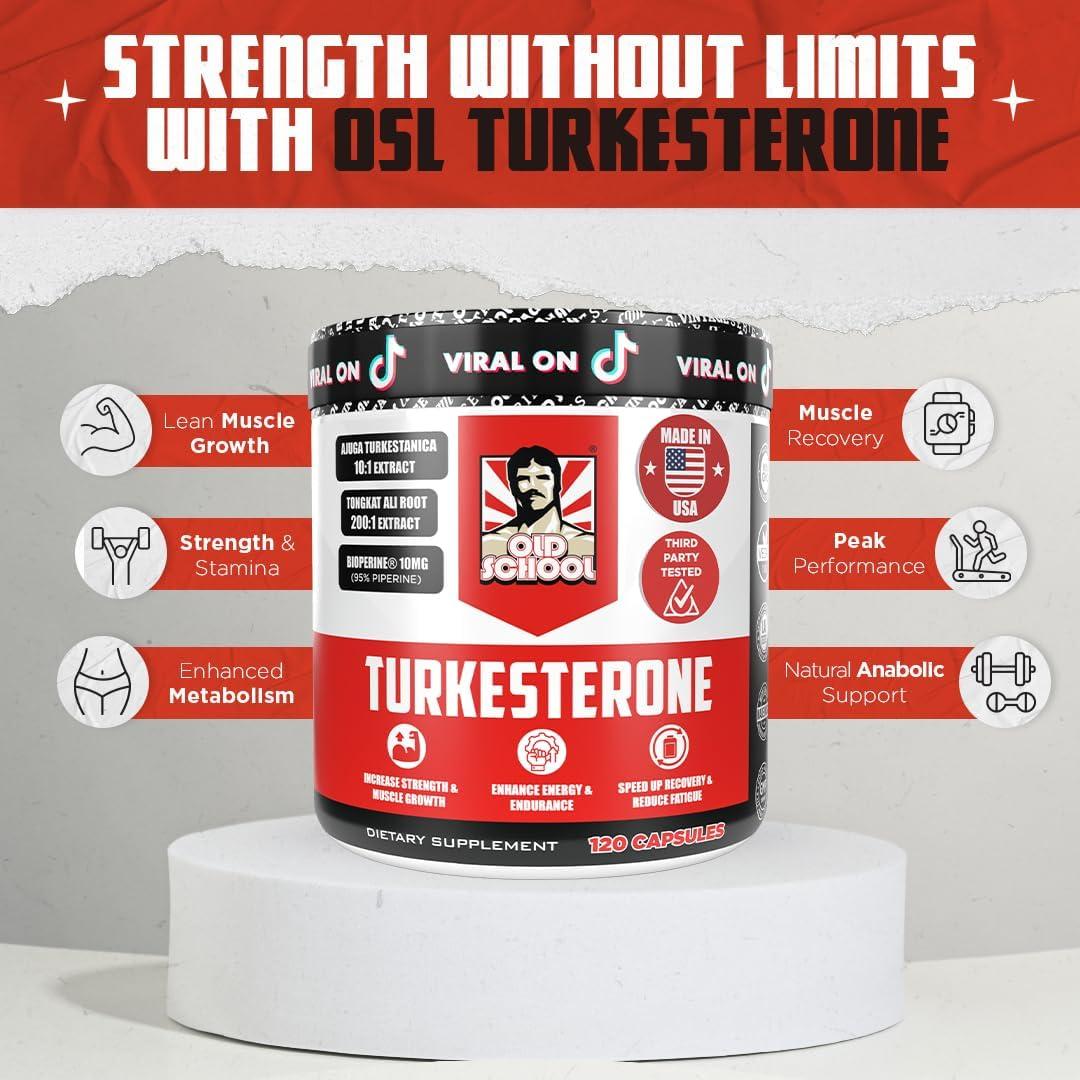 Suplemento de Testosterona Old School Labs Turkesterona 1500mg
