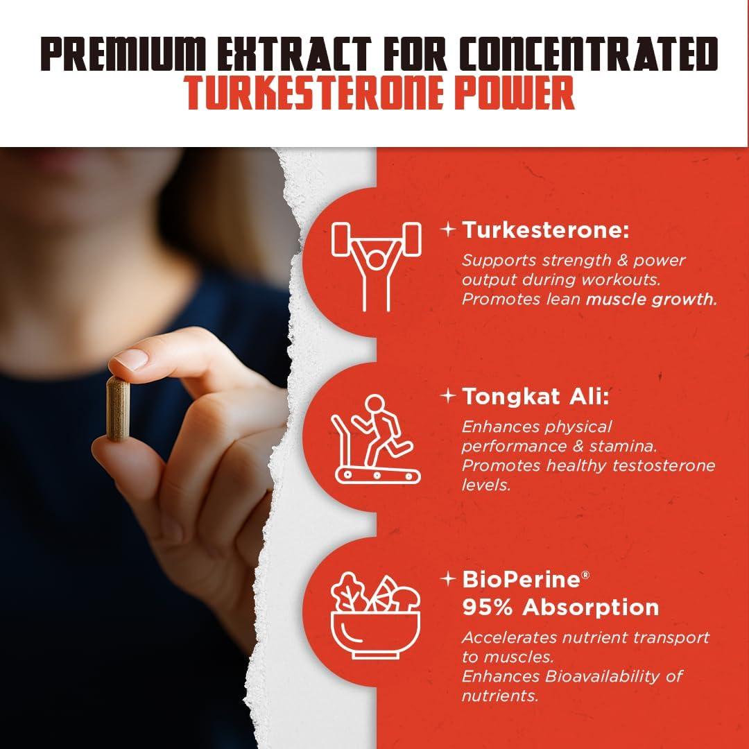 Suplemento de Testosterona Old School Labs Turkesterona 1500mg