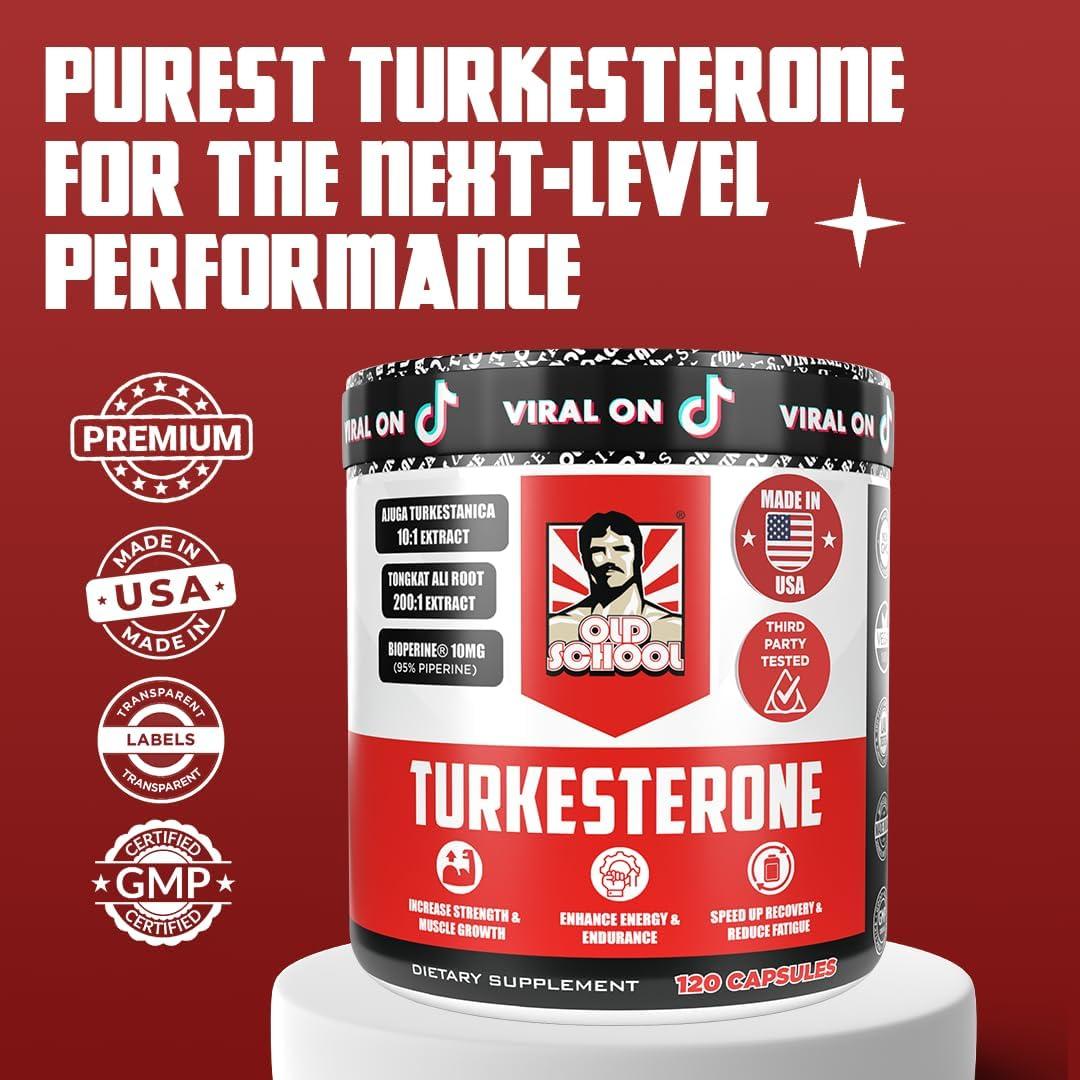 Suplemento de Testosterona Old School Labs Turkesterona 1500mg