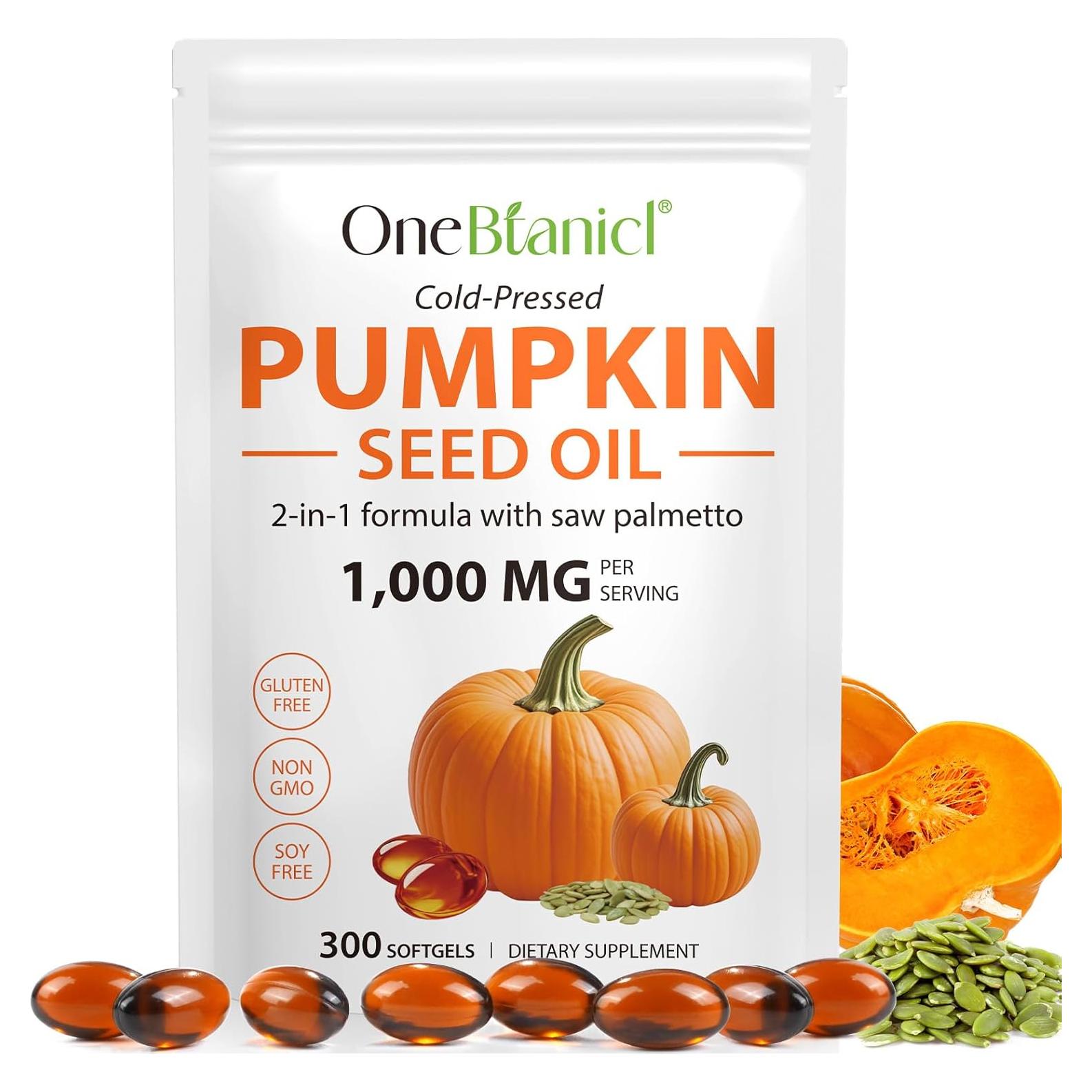 Aceite de Semilla de Calabaza WELEYOU 300 Cápsulas 2 en 1