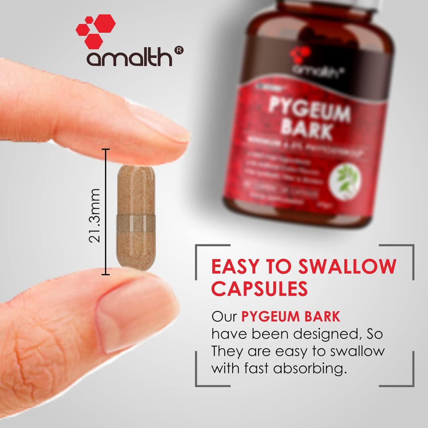 Amalth Extracto de Pygeum Africanum 120 Cápsulas 6.5% Fitosteroles