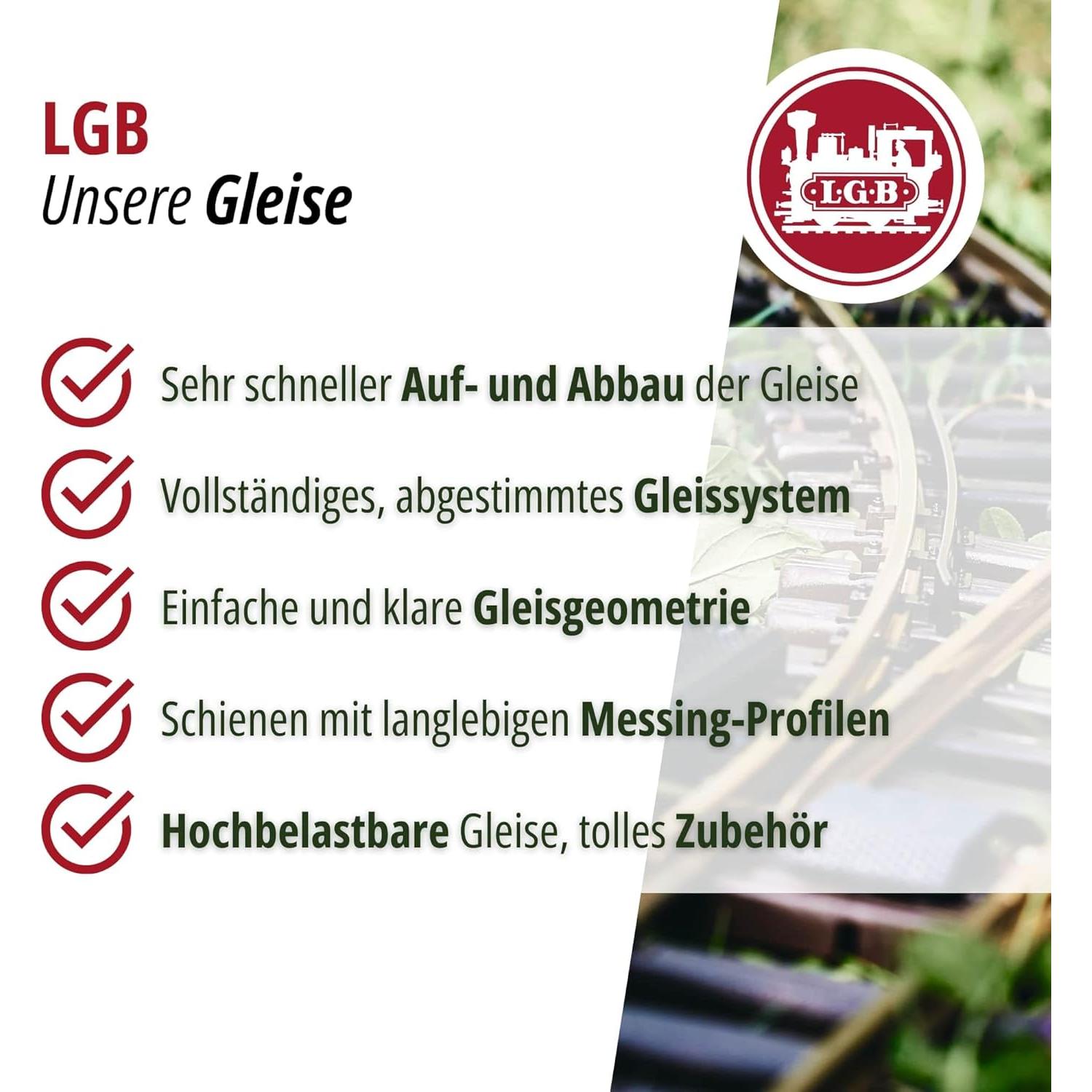 Juego de Pistas de Estación LGB 19902 - Escala G para Jardín