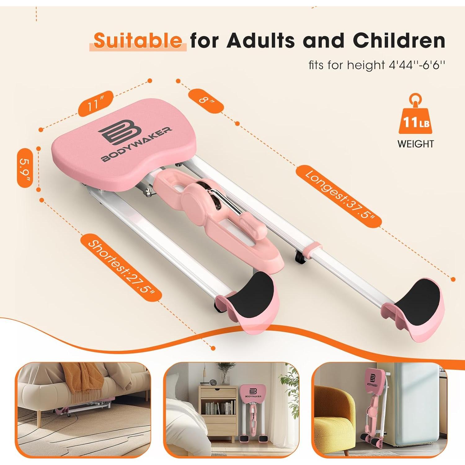 Máquina de Estiramiento de Piernas BODYWAKER BWLSM001 - Flexibilidad y Splits