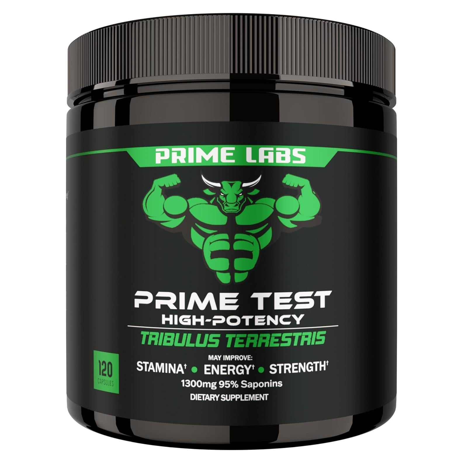 Suplemento Tribulus Terrestris Prime Labs 1300mg 120 Cápsulas