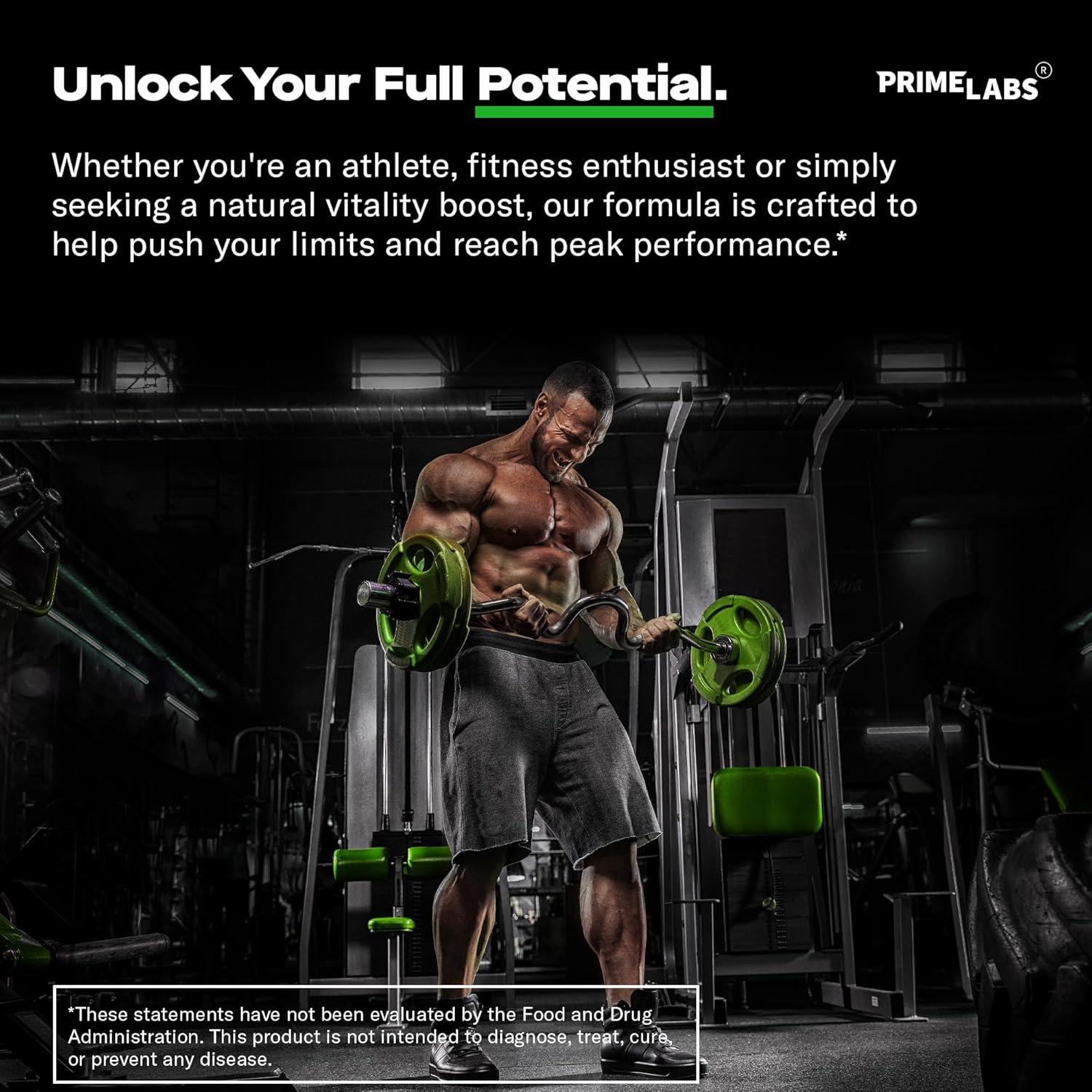 Suplemento Tribulus Terrestris Prime Labs 1300mg 120 Cápsulas