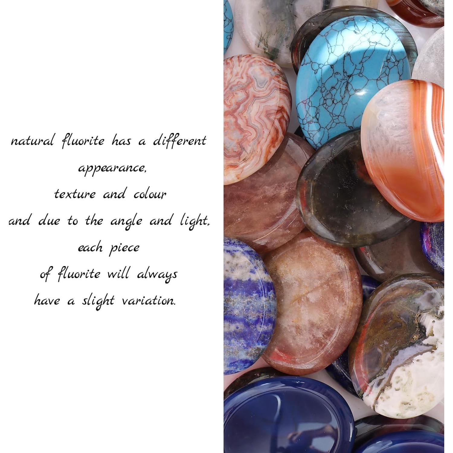 Piedras de Chakra Hxswkk 2PCS Arena Azul Pulidas 4.6x3.6cm