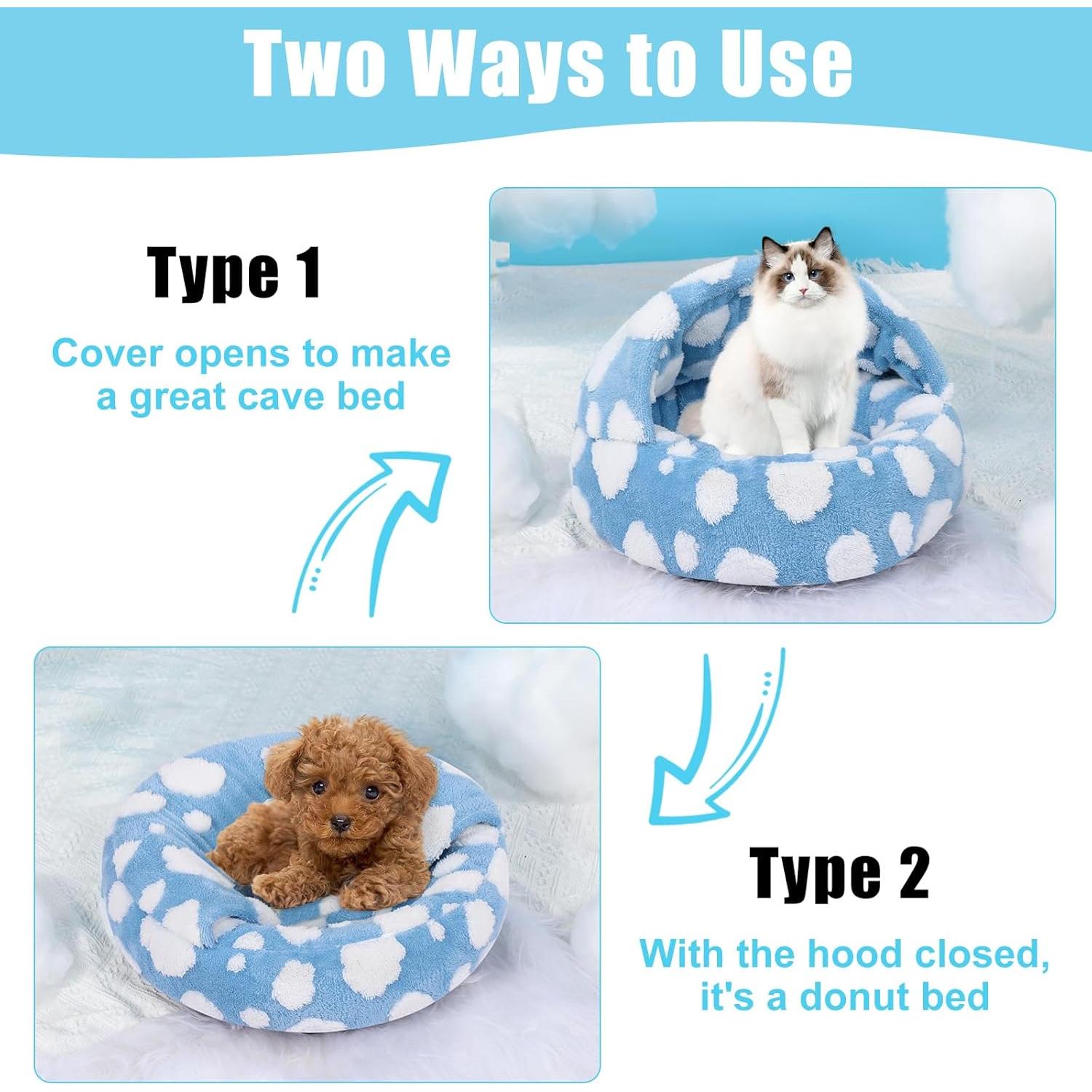 Cama Lavable para Perros y Gatos WgoogW Azul 50,8 cm