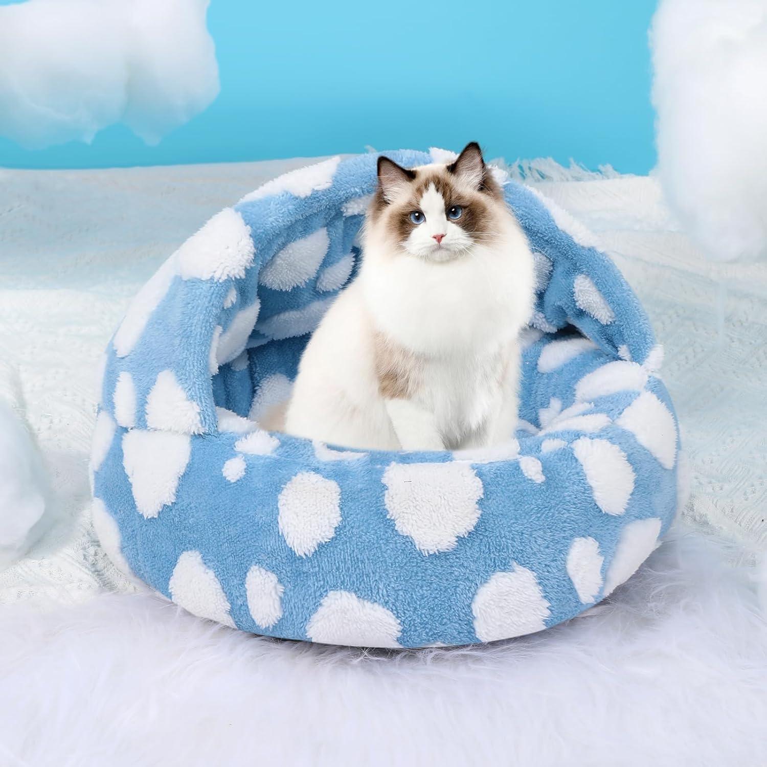 Cama Lavable para Perros y Gatos WgoogW Azul 50,8 cm