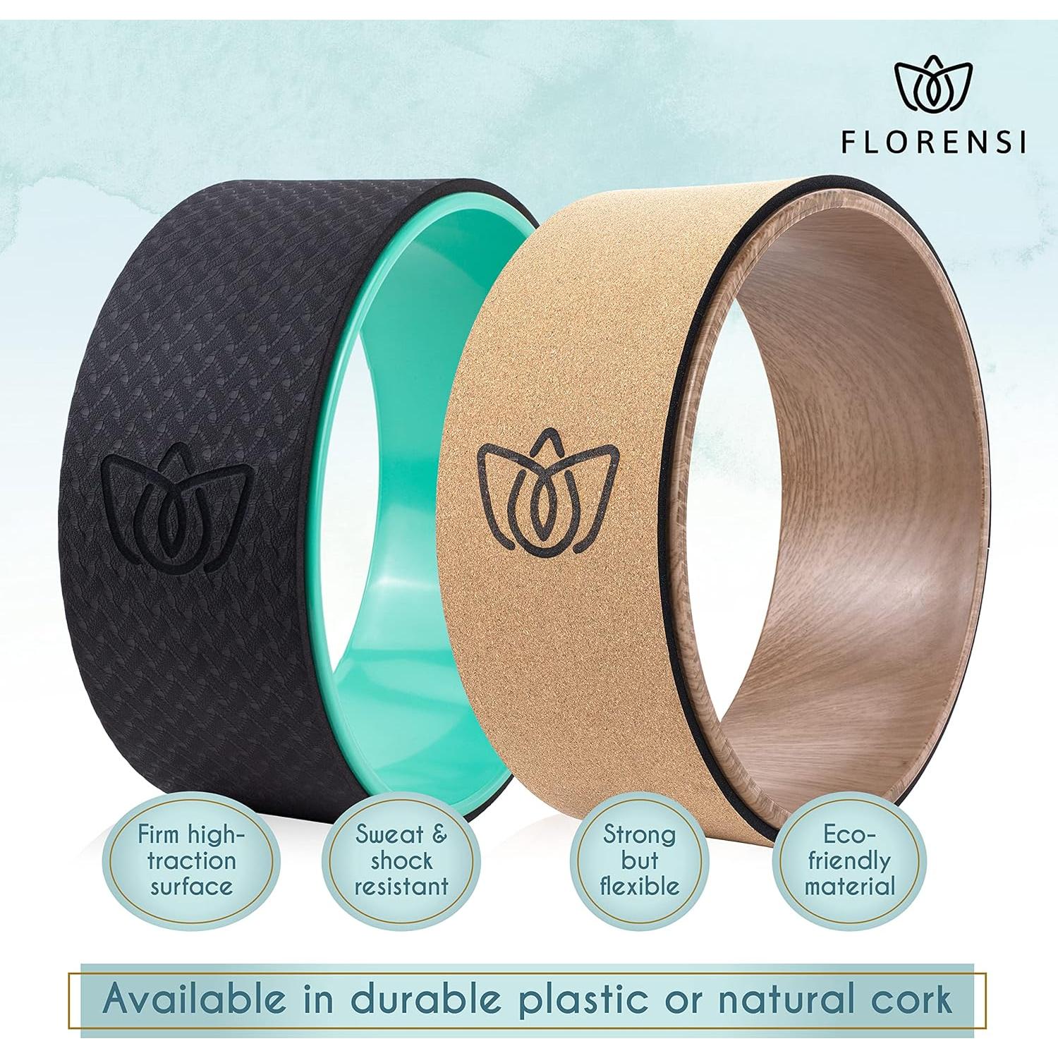 Rodillo de Espalda Florensi - Paquete de 3 de Corcho - Alivio y Estiramiento