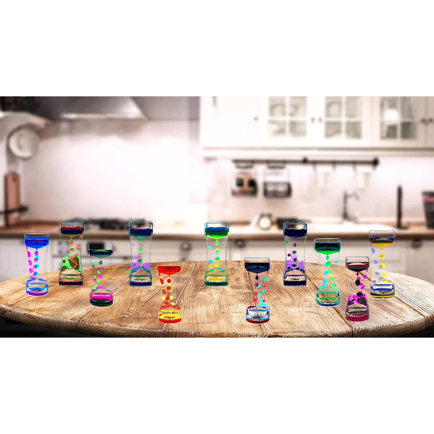 Temporizador de burbujas sensorial OCTTN 3 paquetes colores