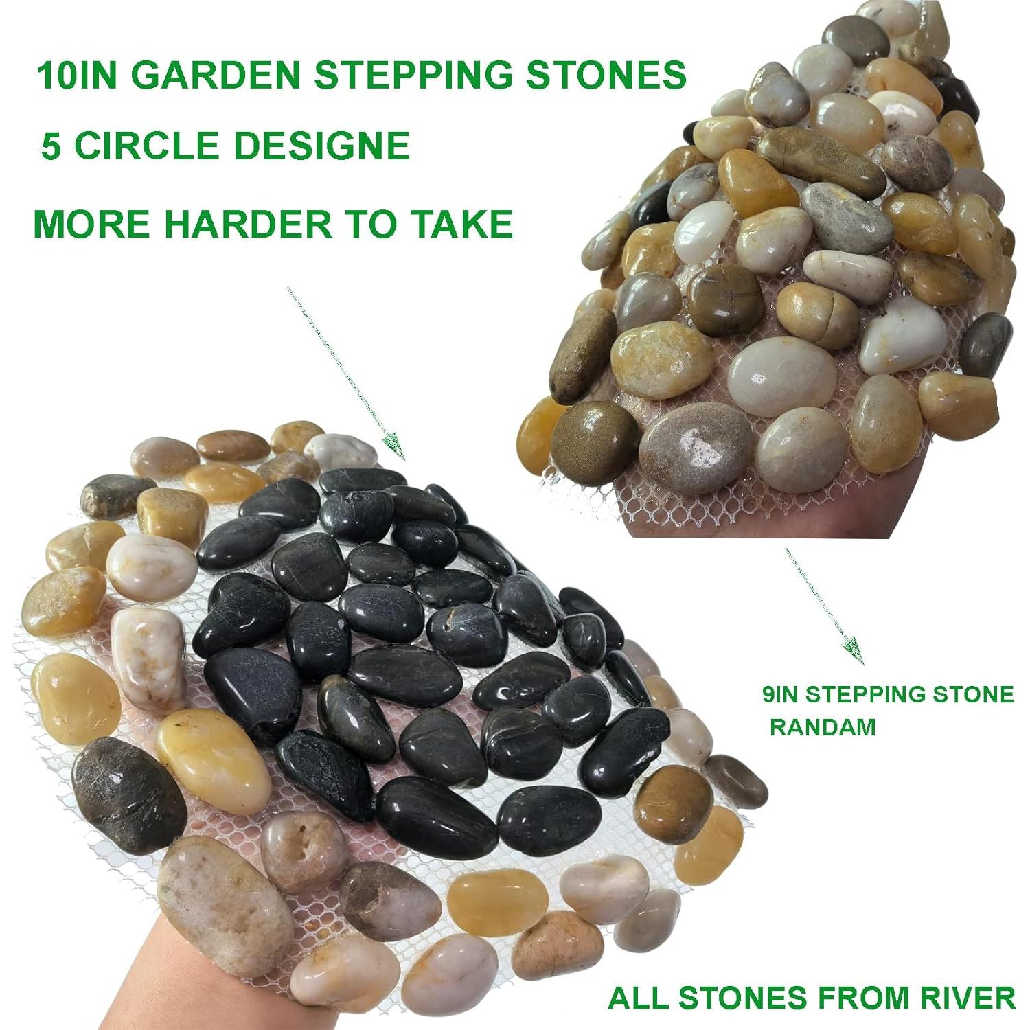 Piedras de Jardín Antideslizantes Yuanzhihang - 6 Piezas 25.4cm