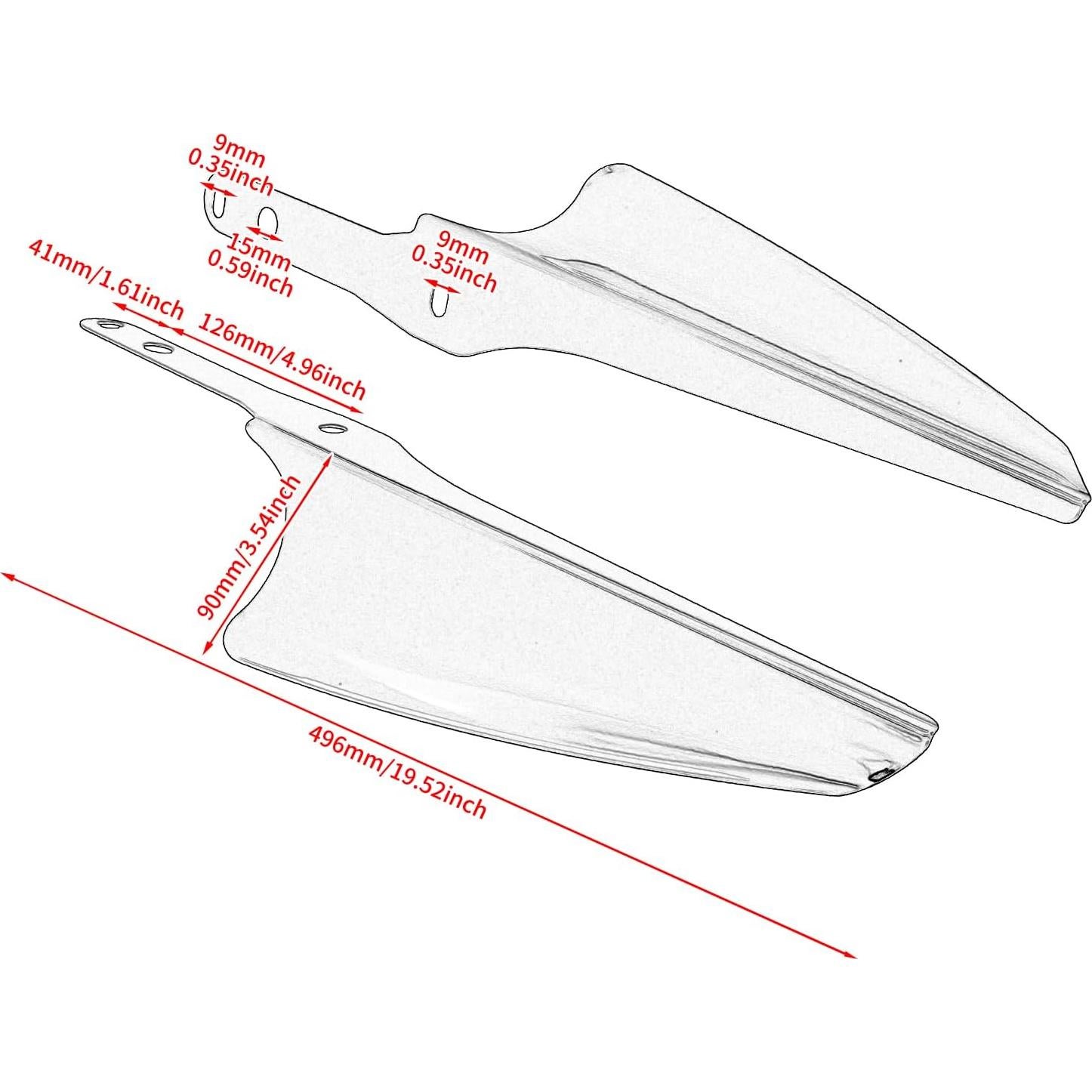 Deflectores de Viento Harley Touring 1995-2023 Negro