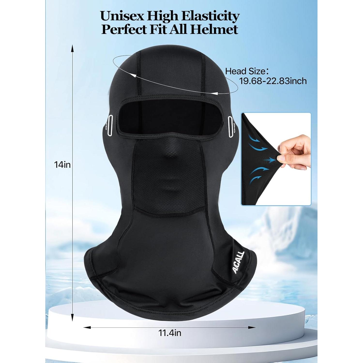 Máscara Balaclava Aicall UV Transpirable para Esquí y Ciclismo