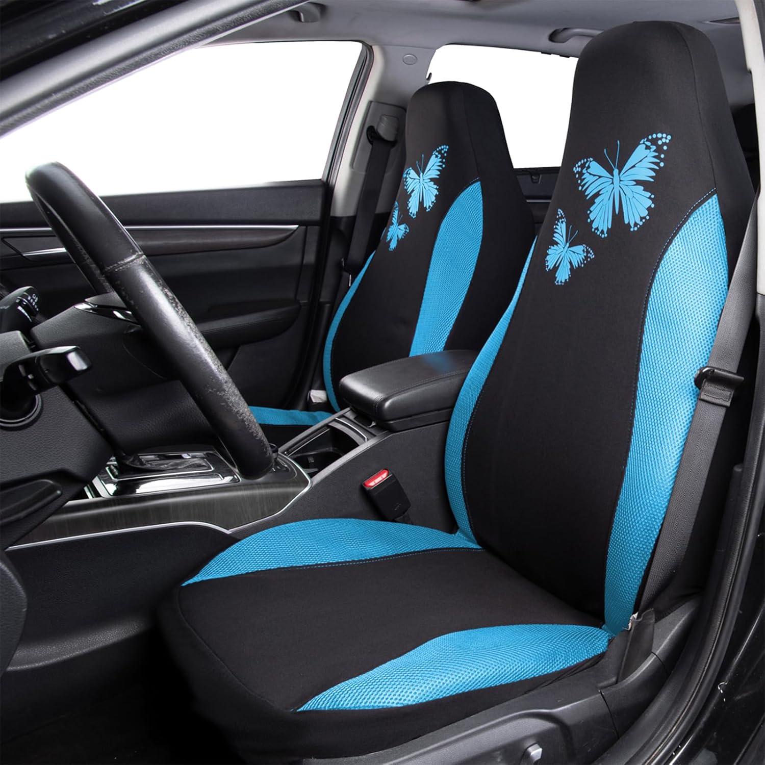 Cubiertas de Asiento de Coche Flying Banner FB-077 Azul Menta