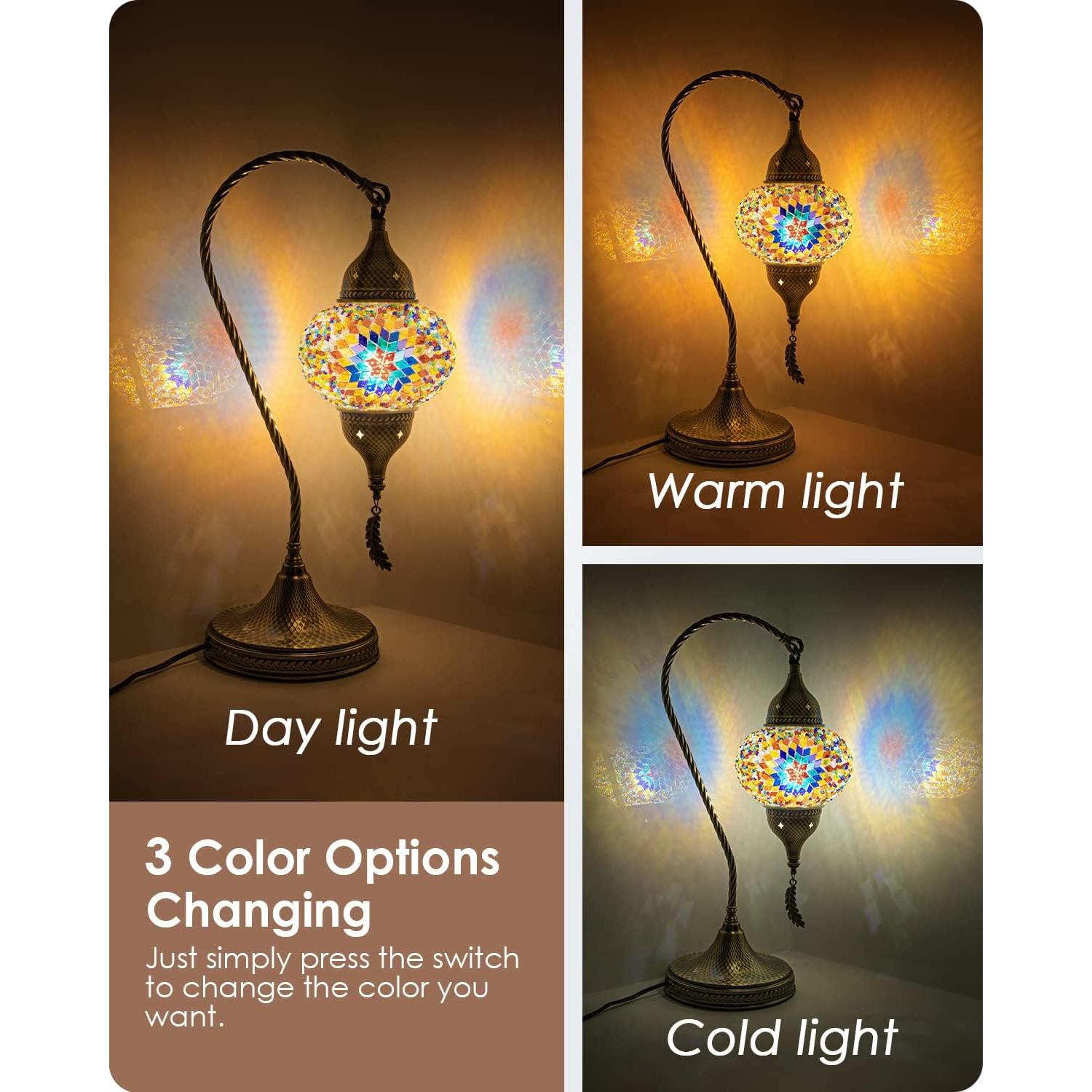 Lámpara de Mesa Yarra-Decor Turca de Mosaico 38cm LED