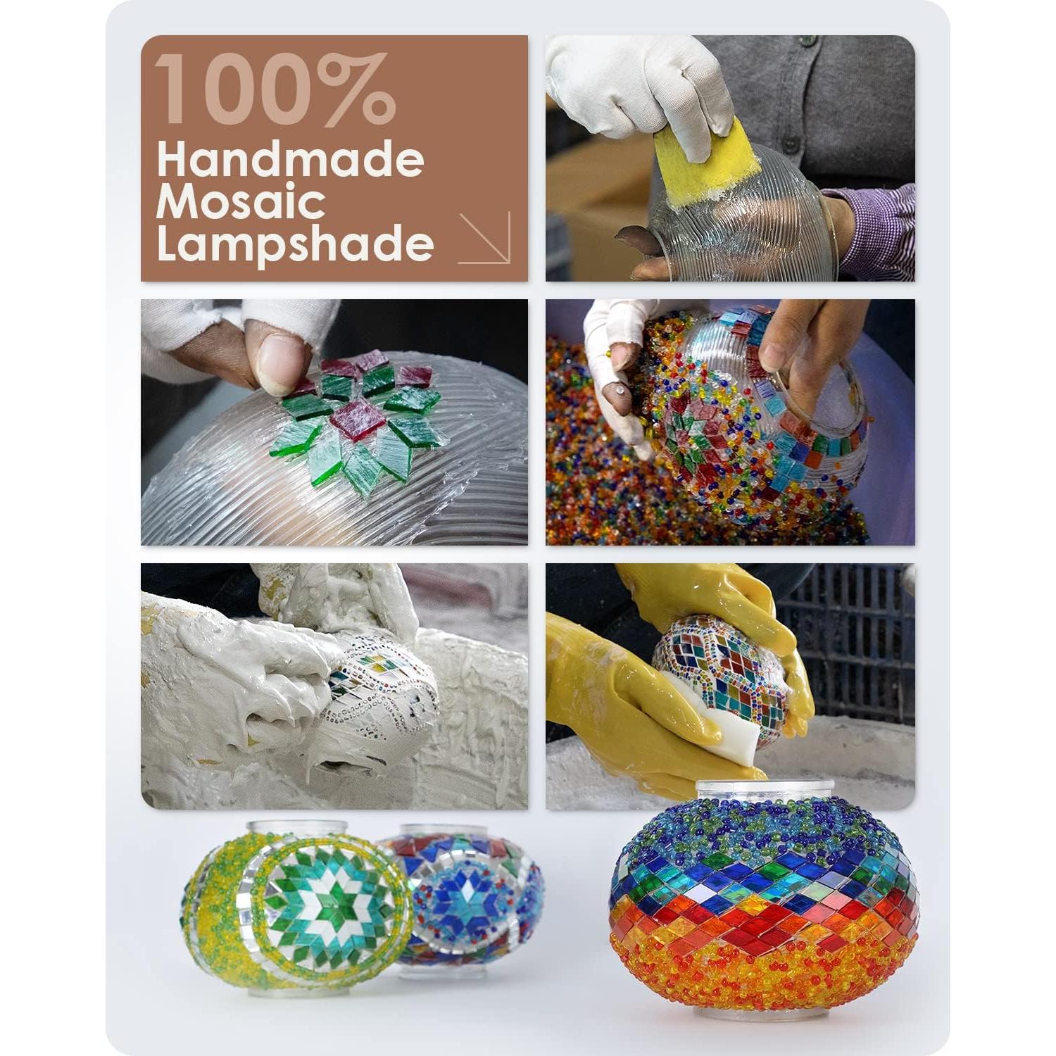 Lámpara de Mesa Yarra-Decor Turca de Mosaico 38cm LED