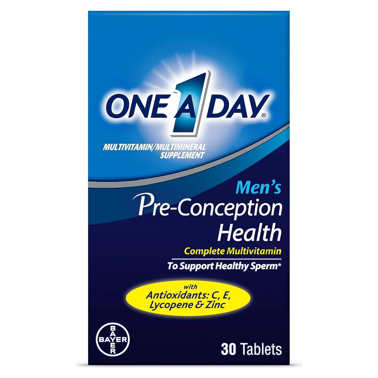 One A Day Multivitamínico Pre-Concepción Hombres 30 Tabletas
