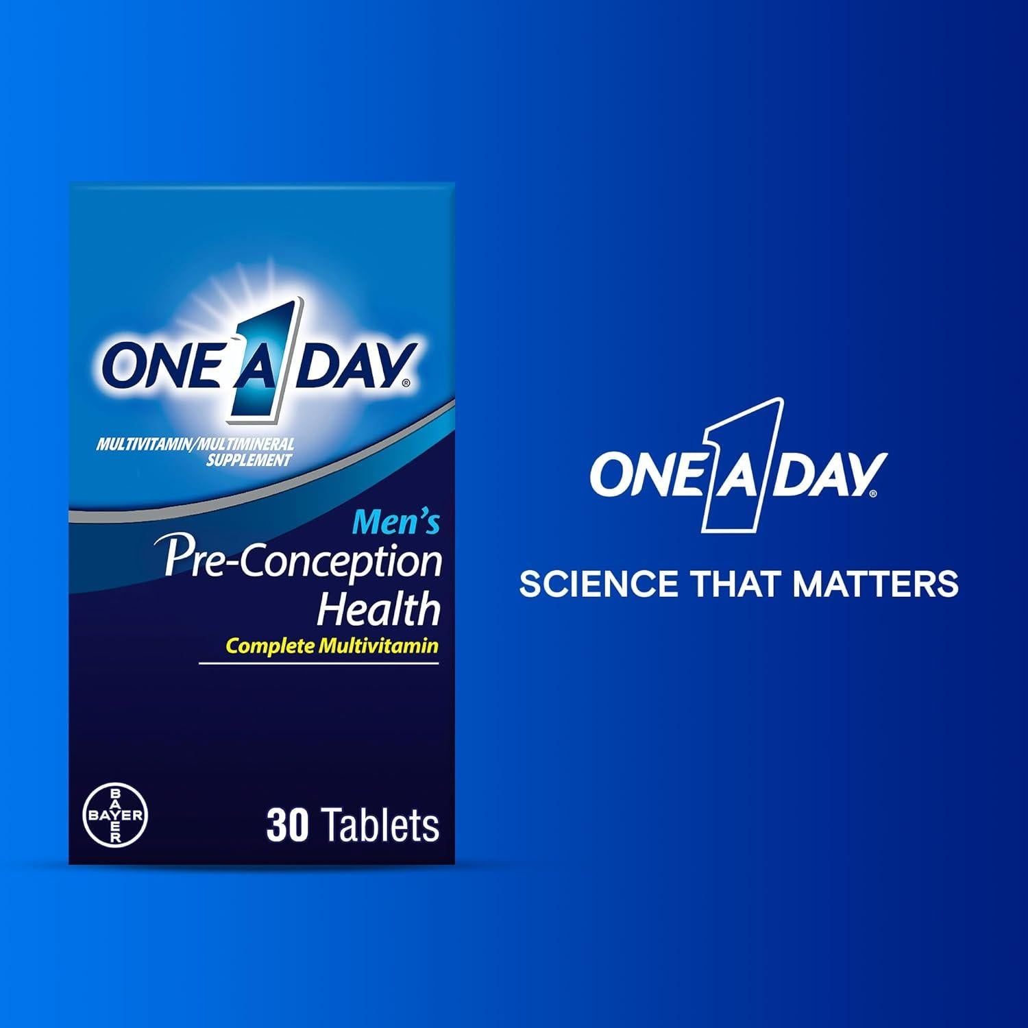 One A Day Multivitamínico Pre-Concepción Hombres 30 Tabletas