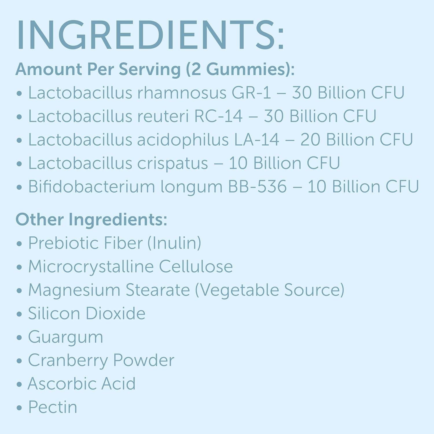 Gomitas Probioticas Vaginales GynoCare 60 Unidades pH Balance