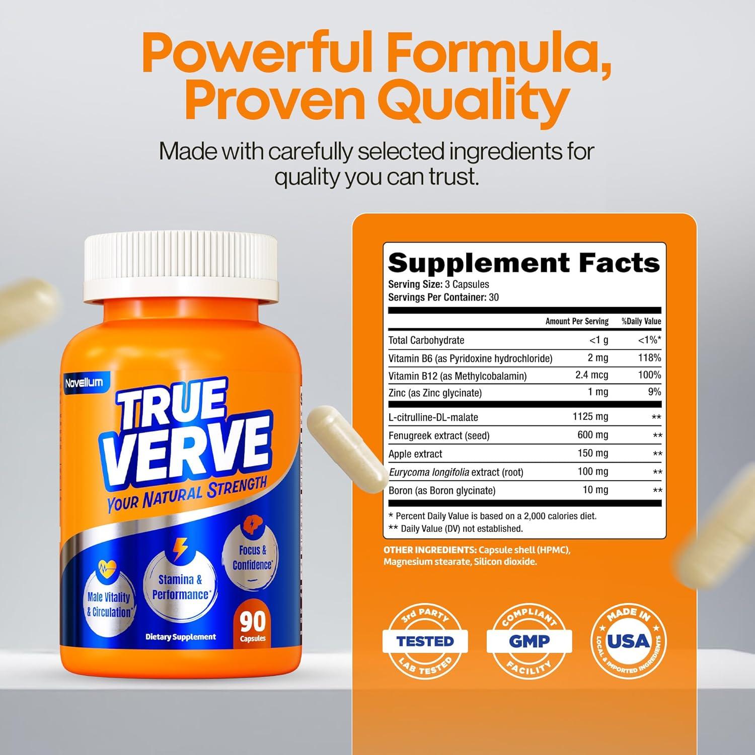 Píldoras de Rendimiento Rápido Novellum - 90 Cápsulas