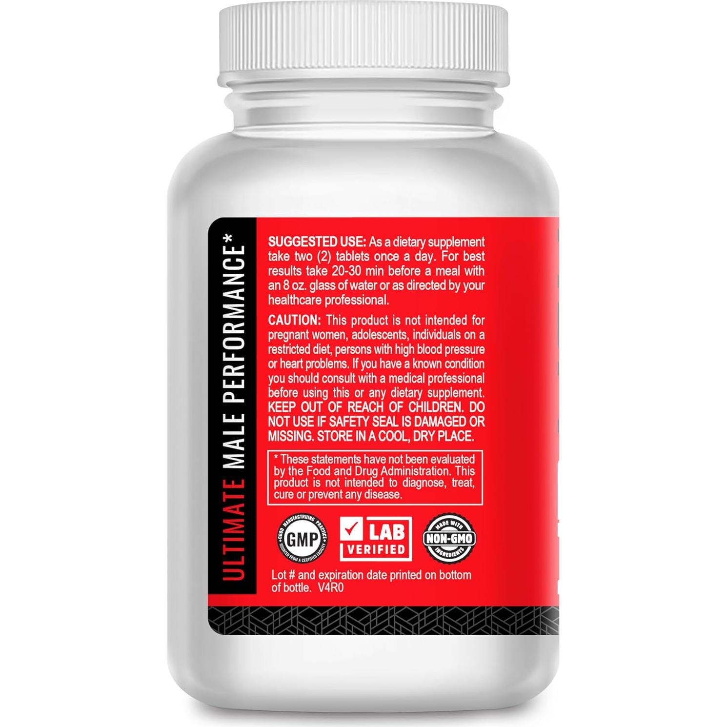 Suplemento de Rendimiento Masculino Mr Man - 60 Tabletas