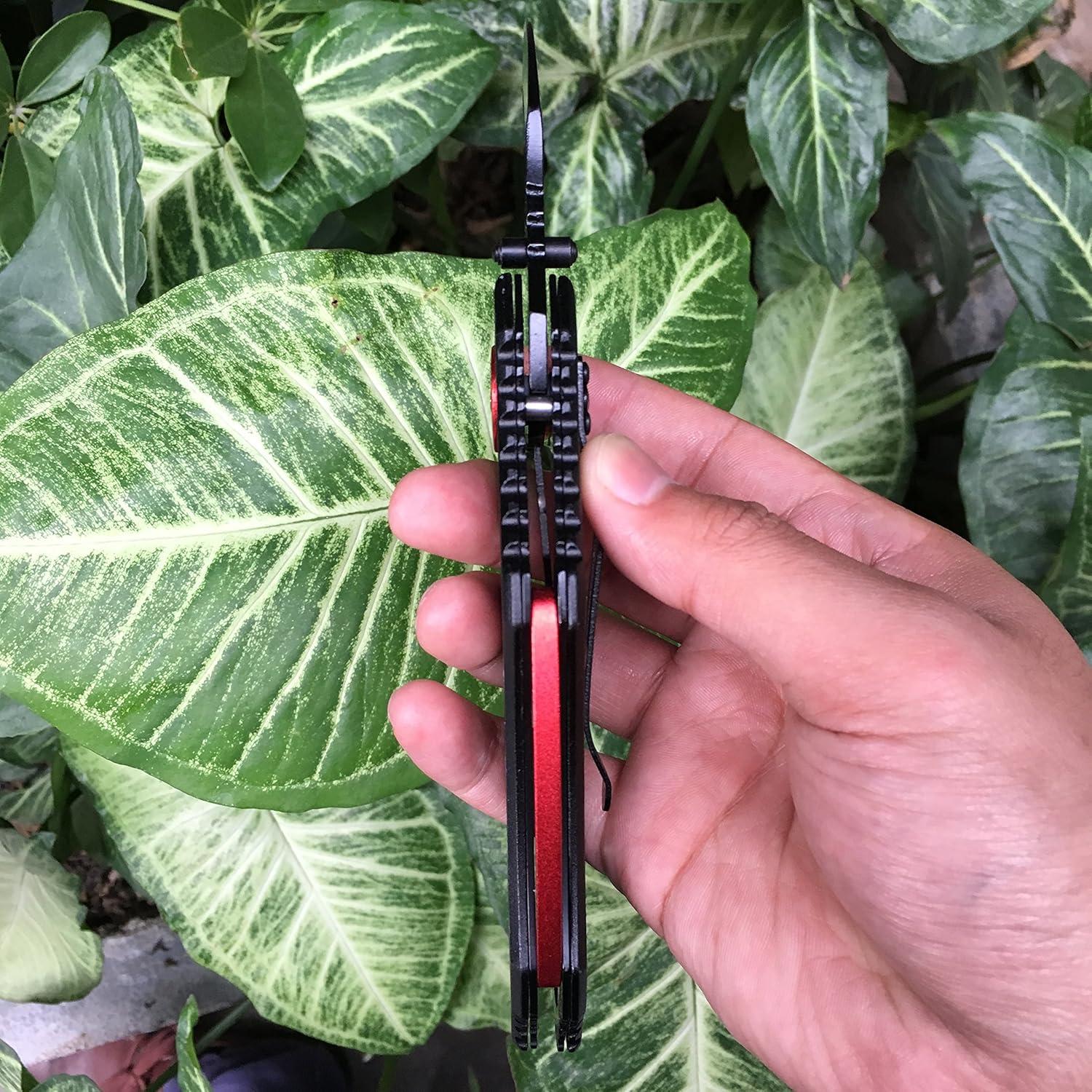 Cuchillo táctico plegable ALBATROSS FK002 20.32 cm Negro