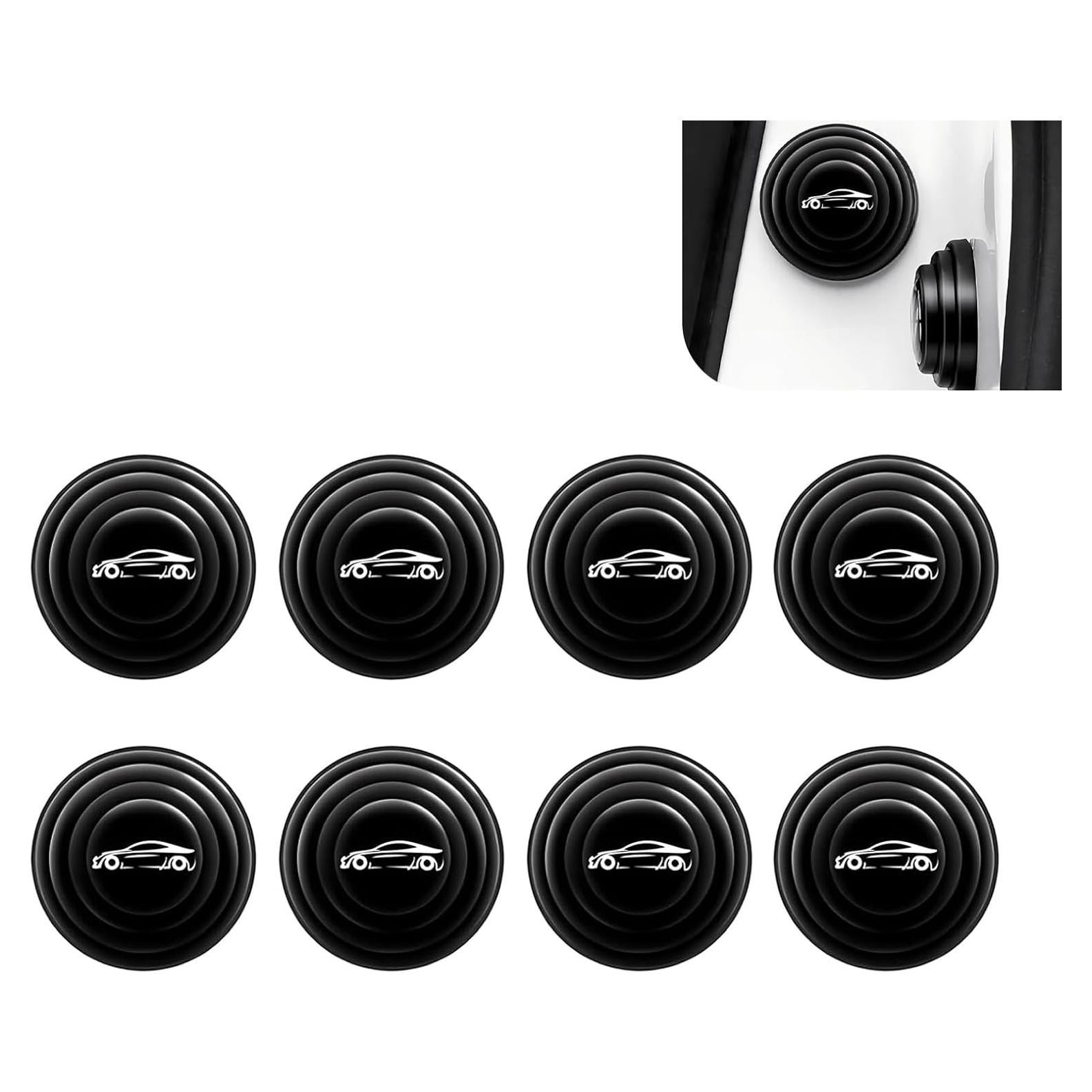 Amortiguadores de Puerta SLIMI 8 PCS Silicona Aislante Negro
