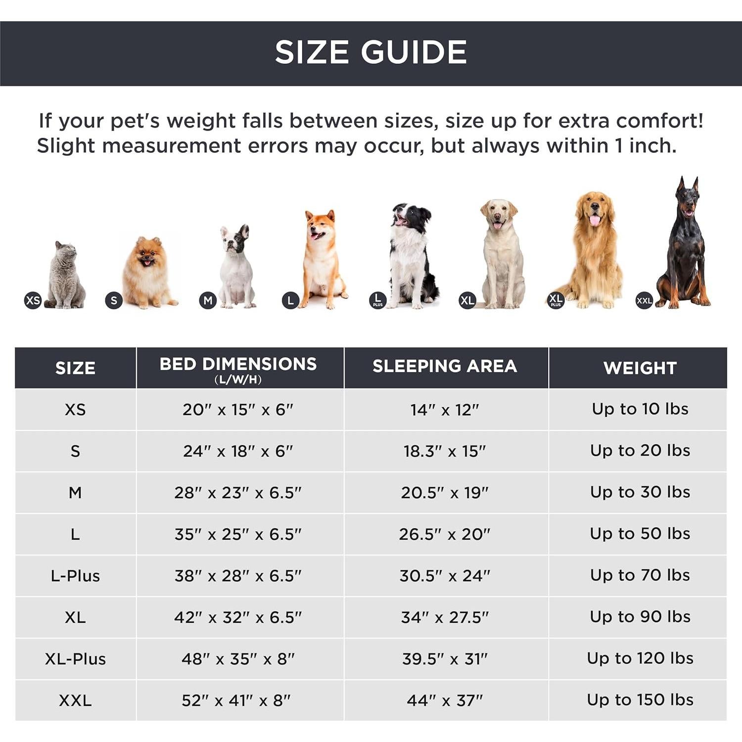 Cama para Gatos Bedsure Gris Soporte Ortopédico 50x38 cm