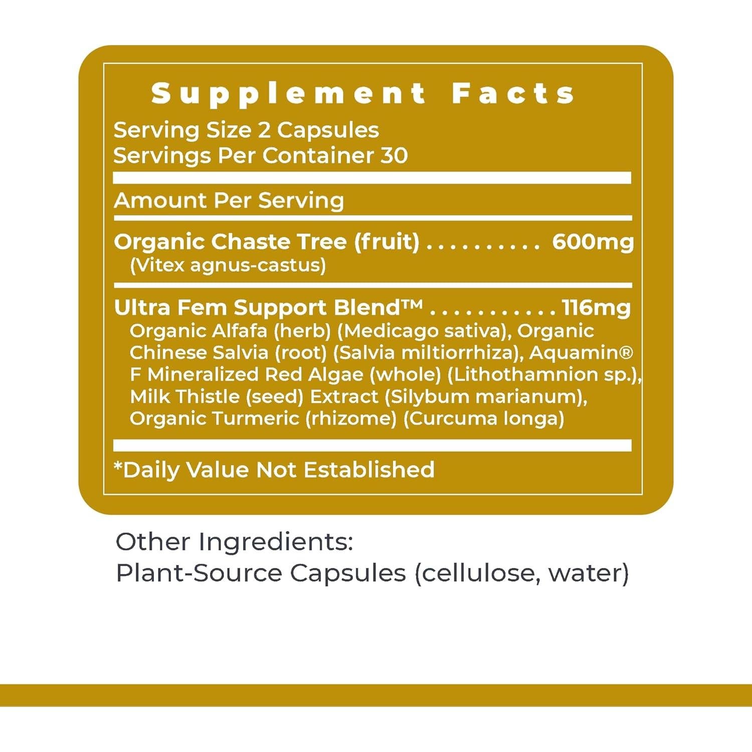 Suplemento Hormonal Femenino Premier Research Labs 60 Cápsulas