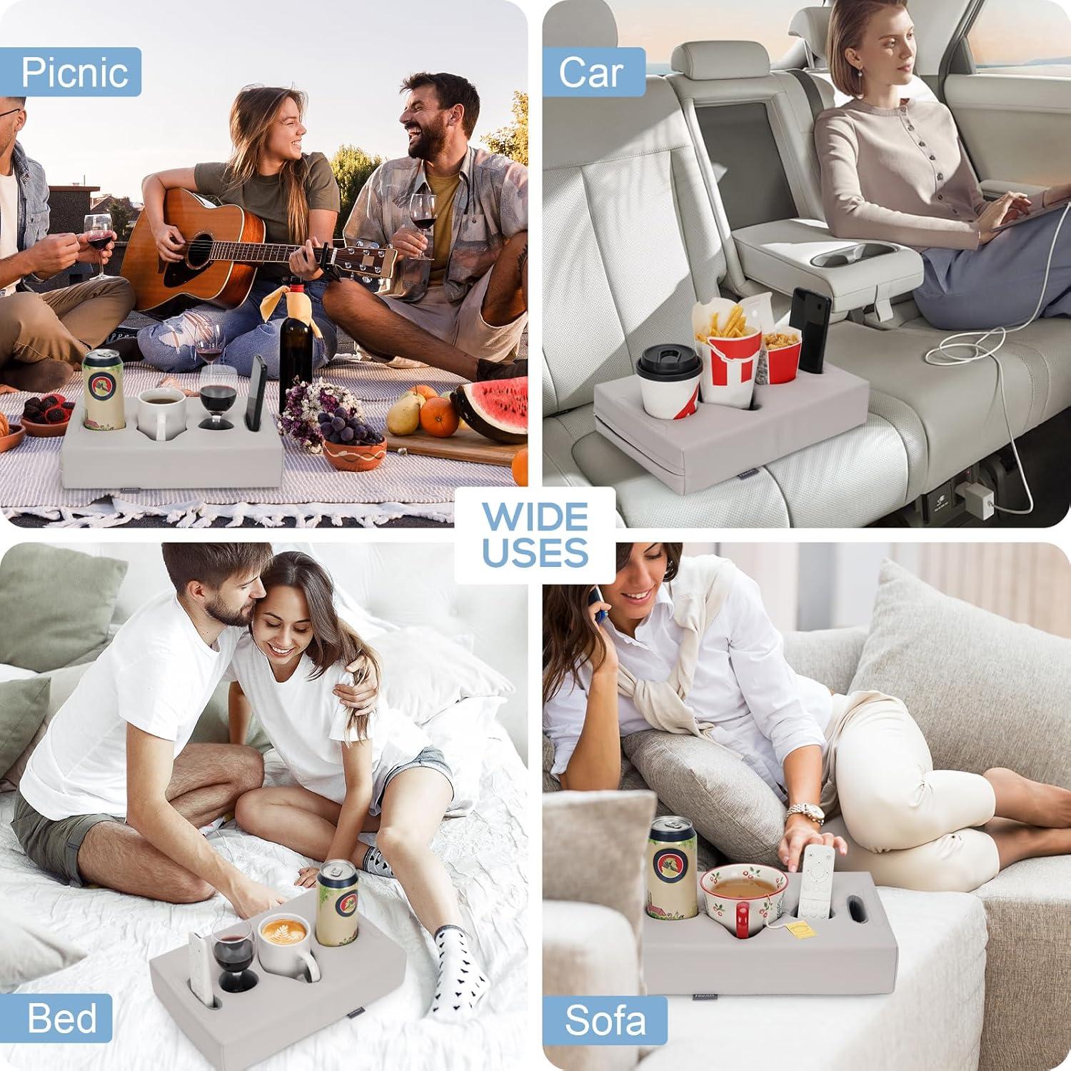 Cojín Soporte para Vaso FDMGEL Gris - Previene Derrames