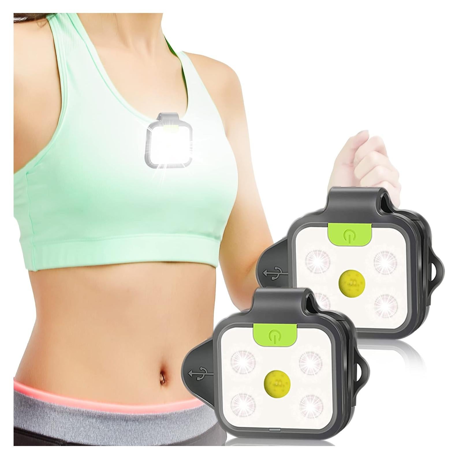 Luces LED Recargables EGUKU para Correr 2 Pack Clip-On