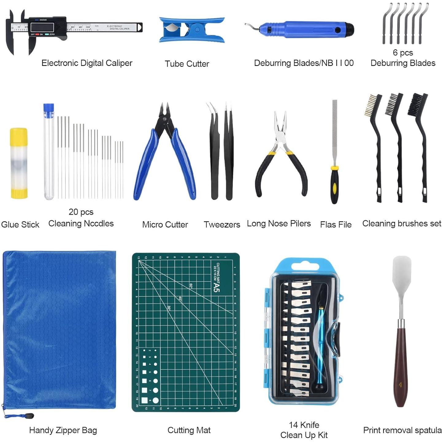 Kit de Herramientas para Impresora 3D KuanStore 55 Piezas