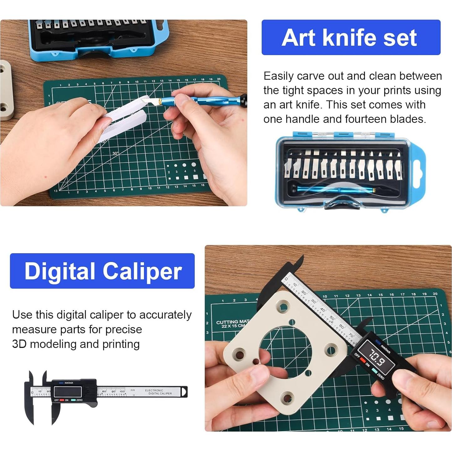 Kit de Herramientas para Impresora 3D KuanStore 55 Piezas