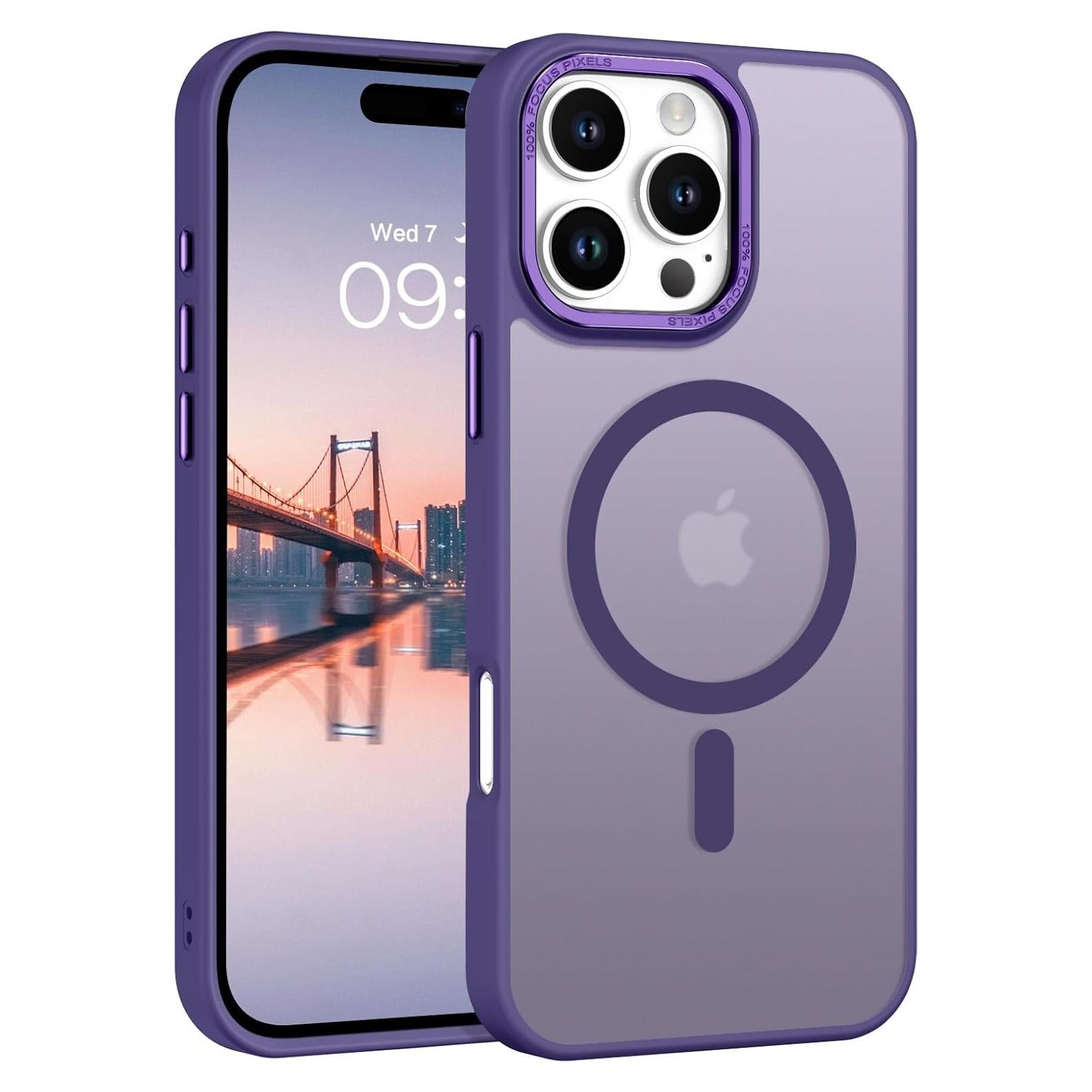 Funda Magnética Telaso para iPhone 16 Pro Max TPU Mate