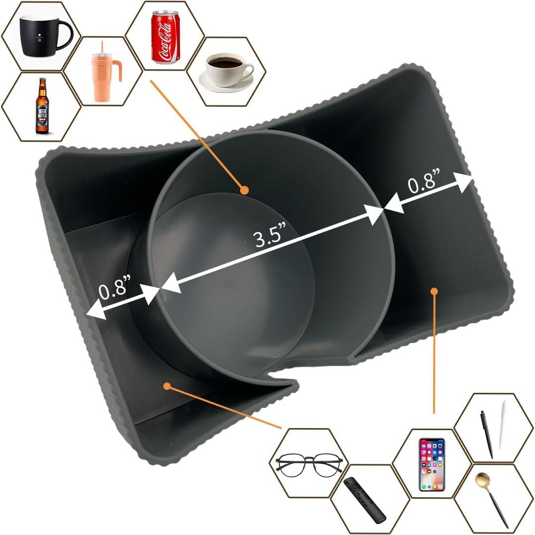 Bandeja Soporte para Bebidas Xchouxer Gris Anti-Derrame