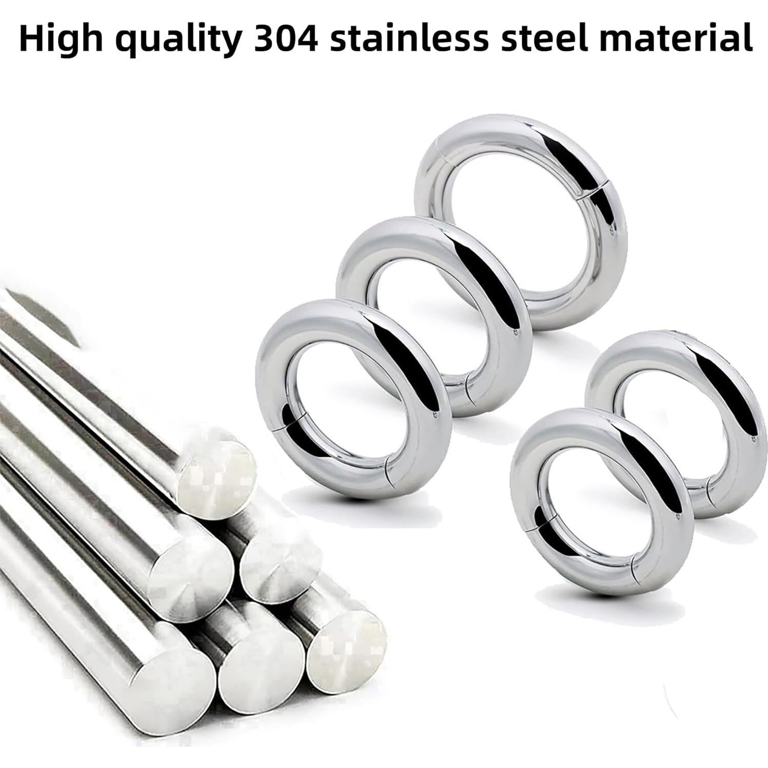 Anillos de peso para hombres CHUNYY de acero inoxidable 3 piezas