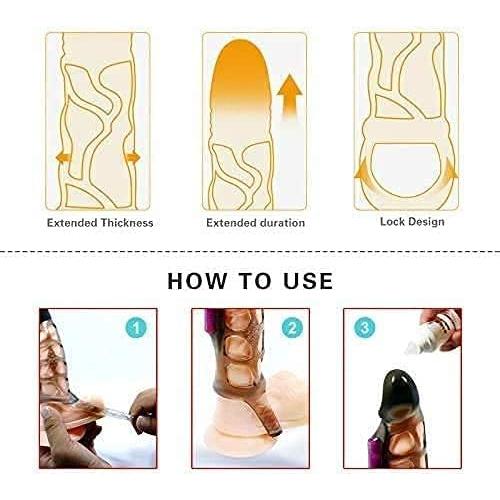 Extensor de Manga Suave Marrón para Hombres 21.5 cm