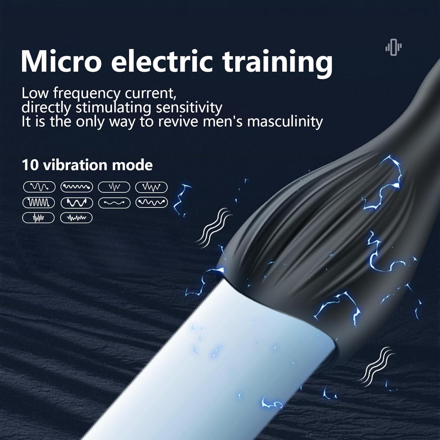 Extensor de Pene Genérico W91579 con 10 Modos y Carga USB