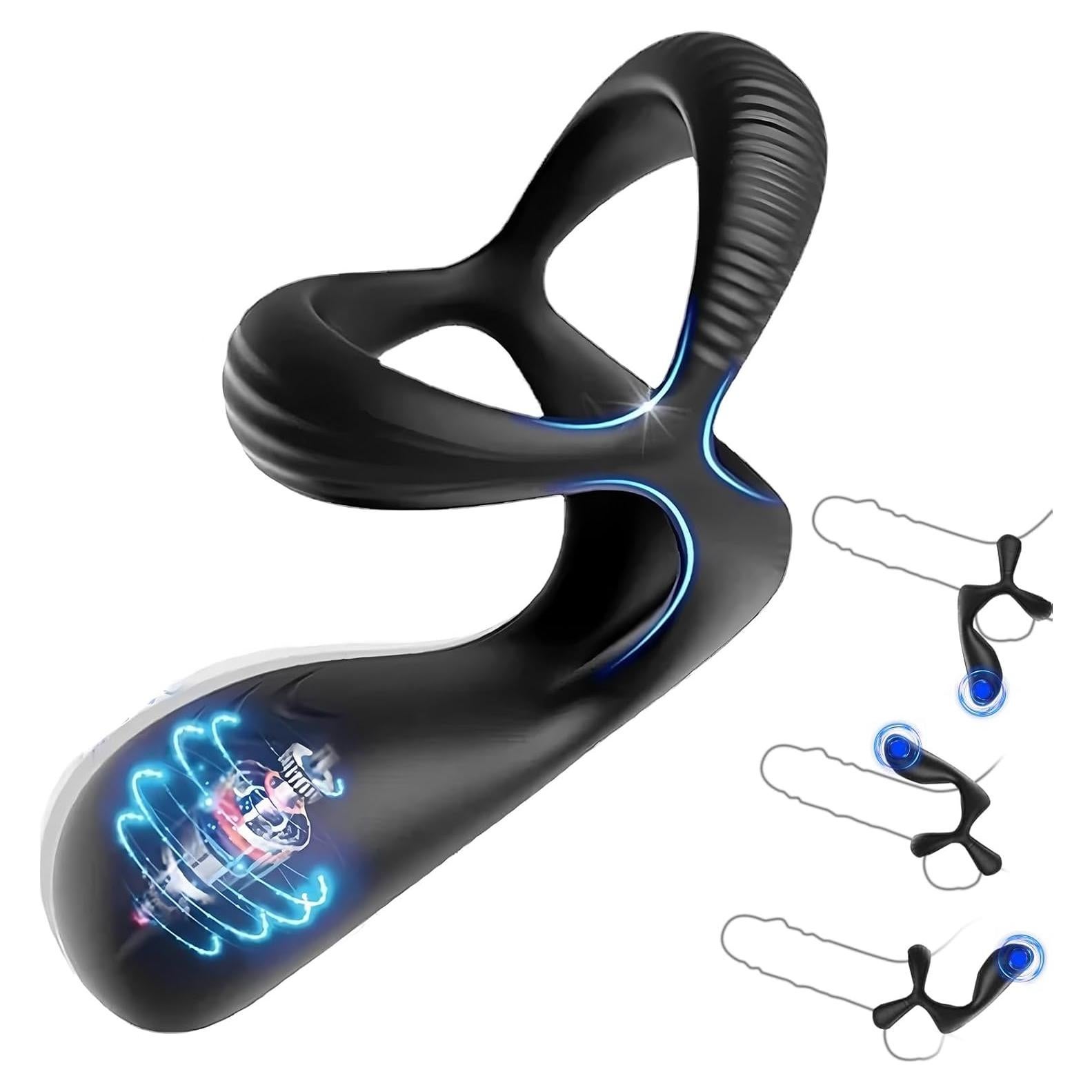 Anillo para Pene Reutilizable Silicona Genérico 10 Modos