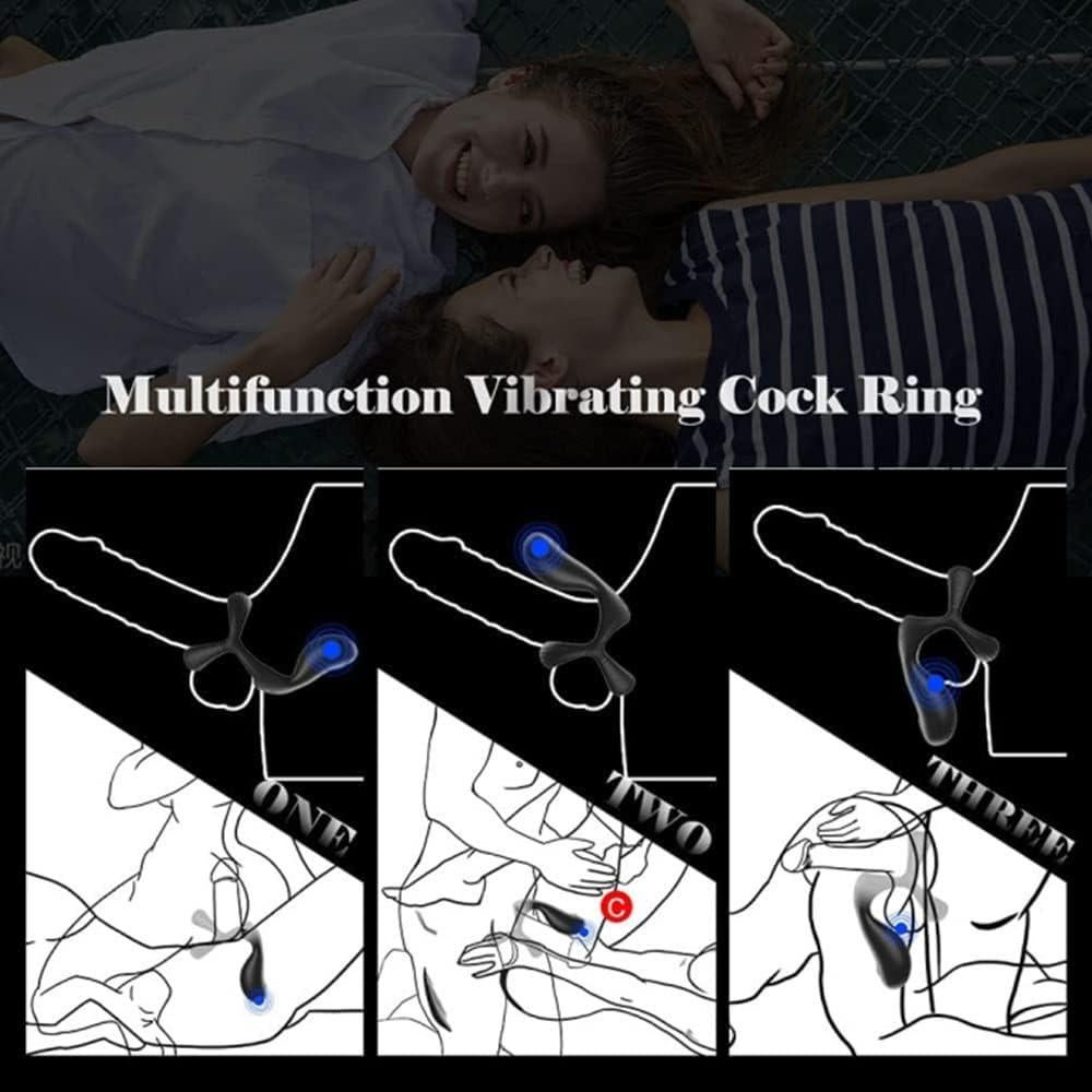 Anillo para Pene Reutilizable Silicona Genérico 10 Modos