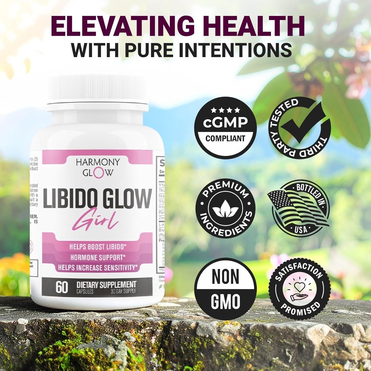 Aumentador de Libido para Mujeres Libido Glow Girl - 60 Cápsulas