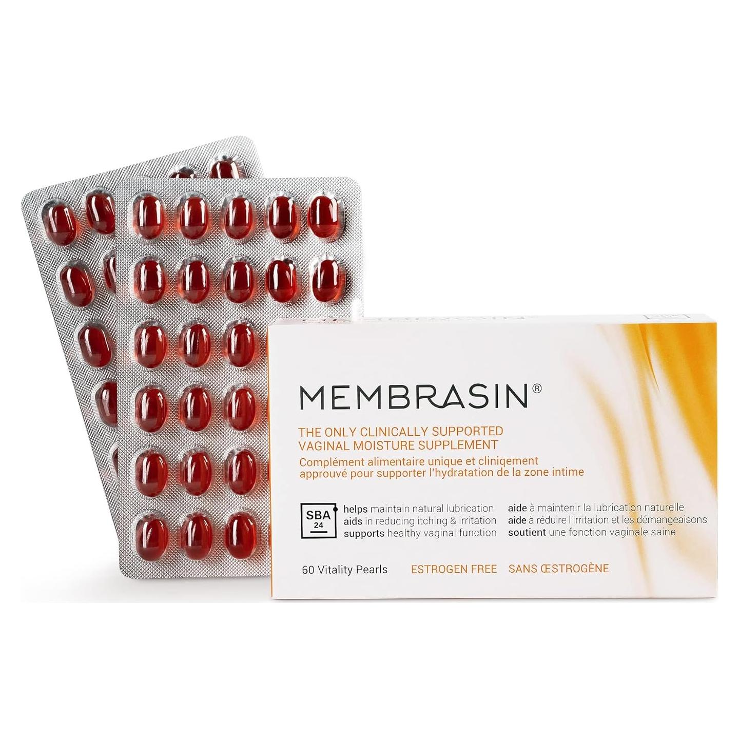 Membrasin Perlas de Vitalidad 60 Gelatinas para Sequedad Vaginal