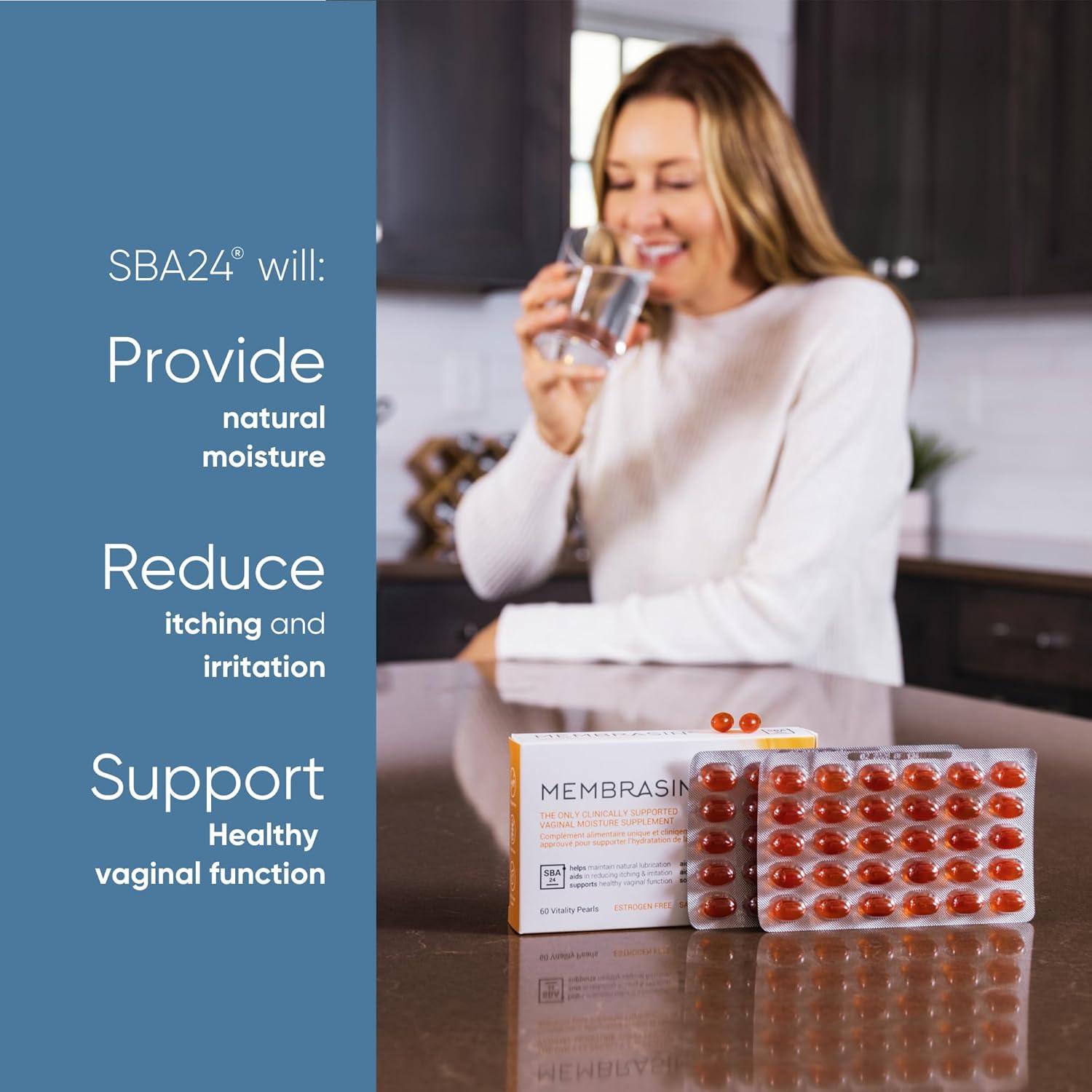Membrasin Perlas de Vitalidad 60 Gelatinas para Sequedad Vaginal