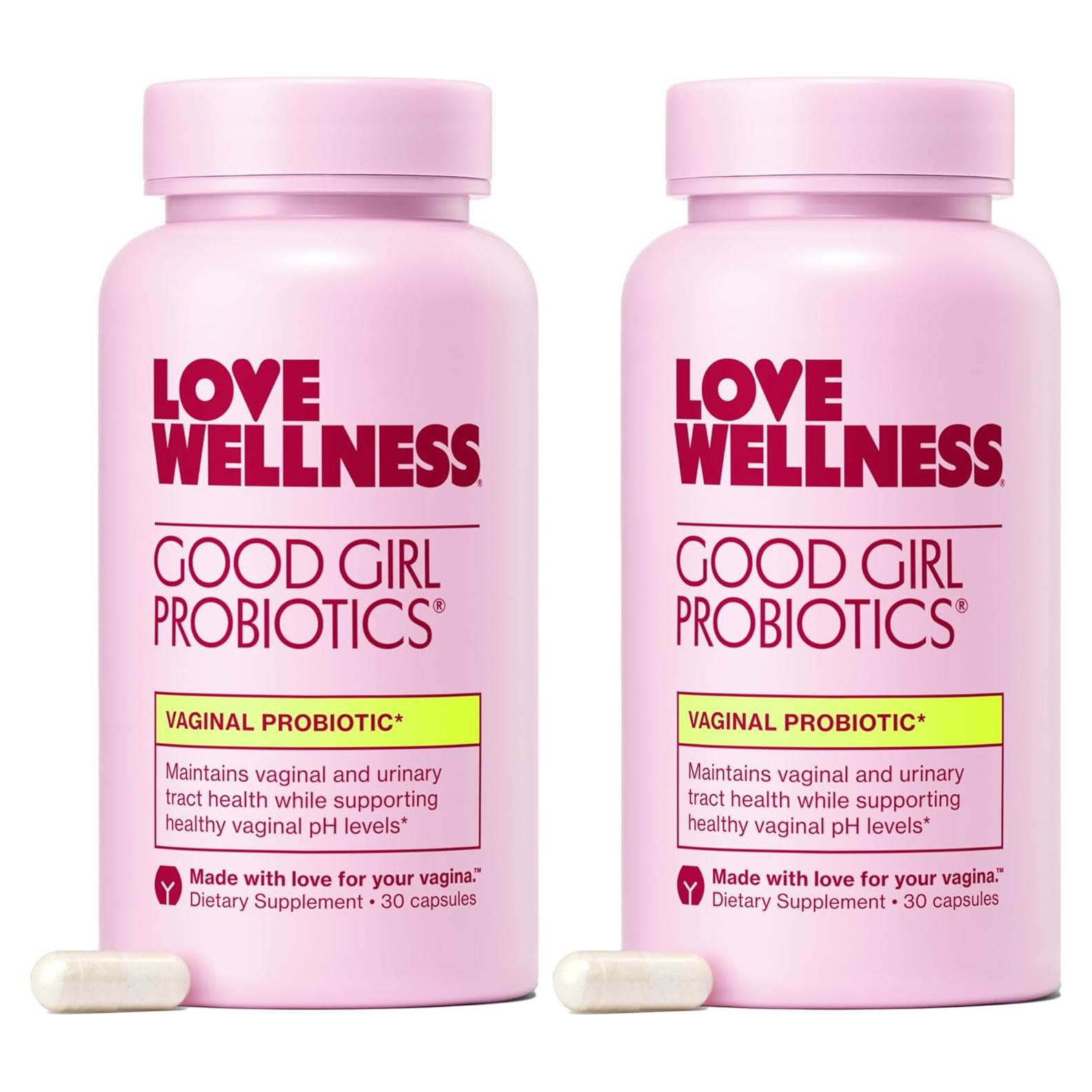 Probioticos Good Girl Love Wellness 60 Cápsulas Salud Vaginal