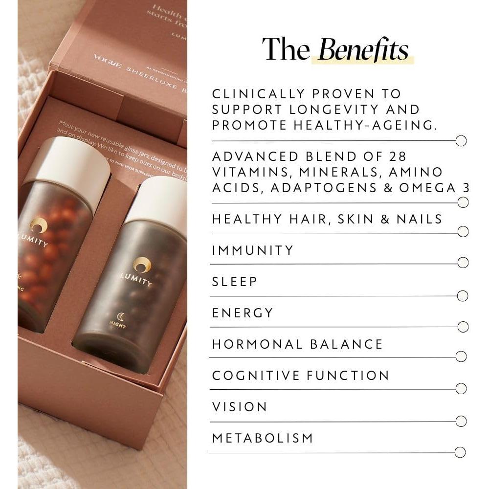 Suplemento Lumity Mañana y Noche - Soporte 24h para Mujeres
