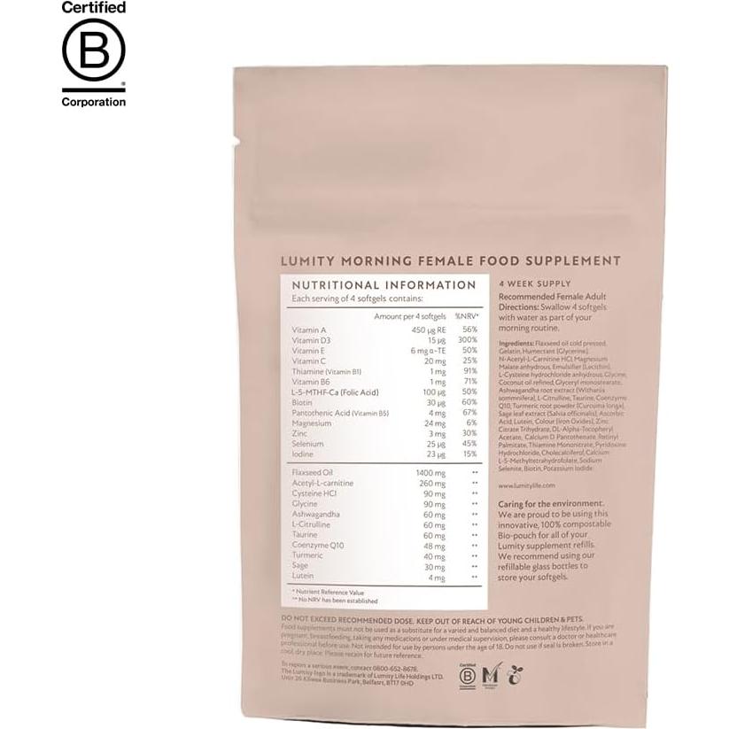 Suplemento Lumity Mañana y Noche - Soporte 24h para Mujeres