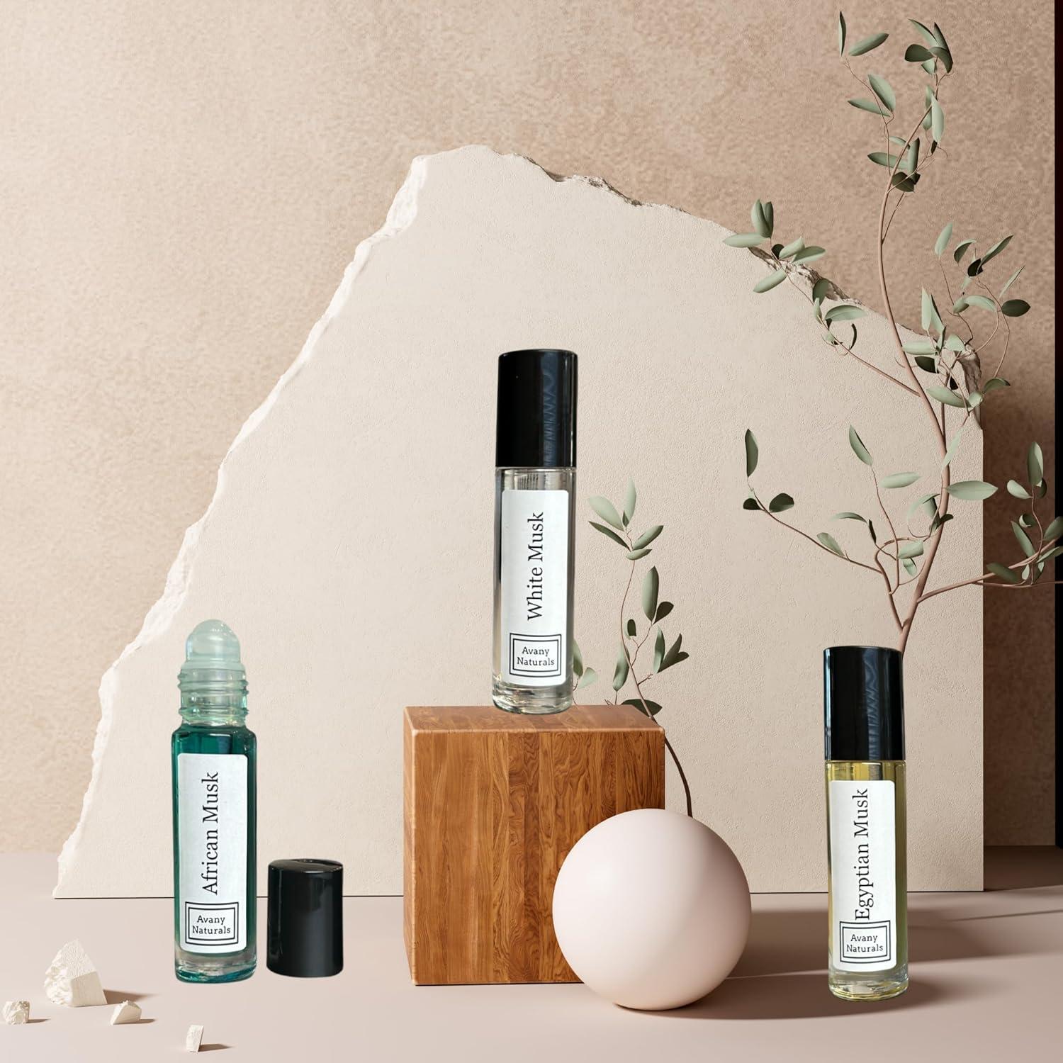 Juego de 3 Aceites Corporales Roller ASA - Almizcle, Sándalo, Ámbar