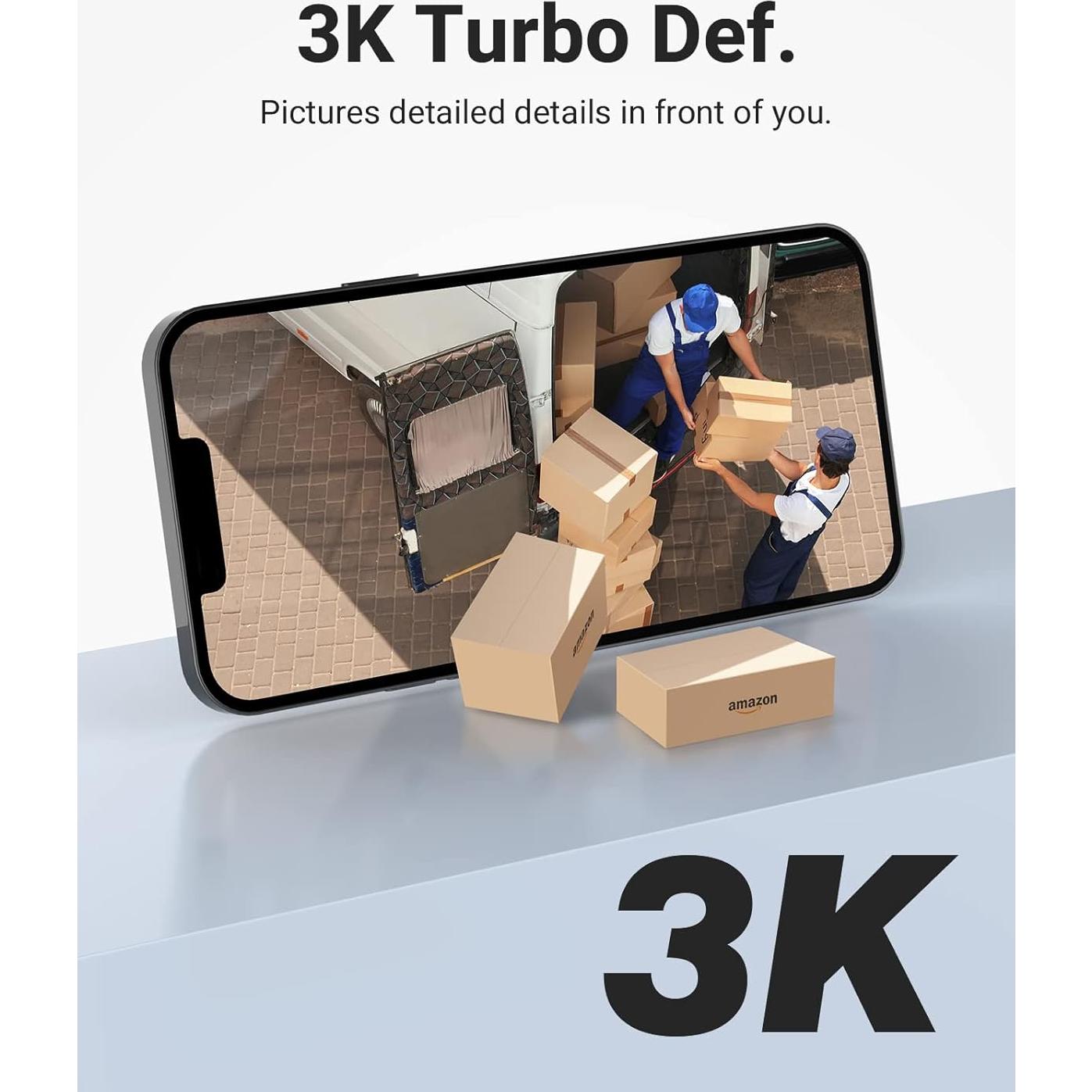 Cámara de Seguridad PoE ANNKE C500 3K con Audio y Visión Nocturna