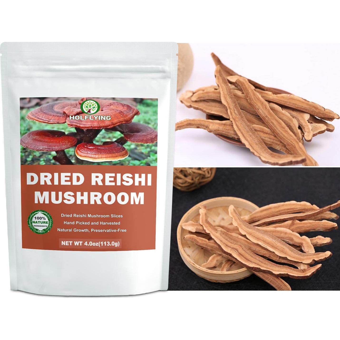 Hongo Reishi Seco Entero HOLFLYING 79.38 g 100% Natural