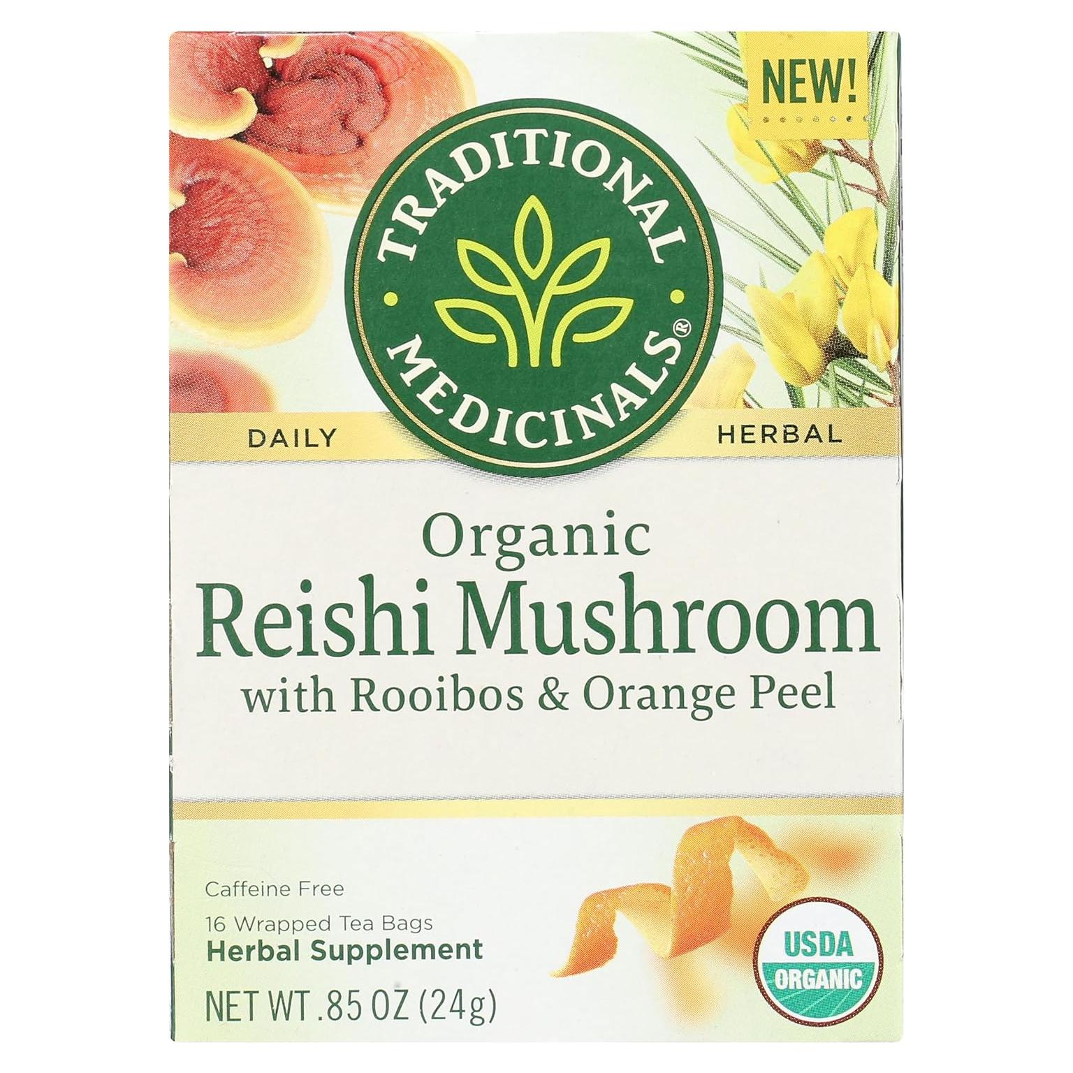 Té Orgánico de Hongo Reishi Medicinales Tradicionales 16 Cuentos